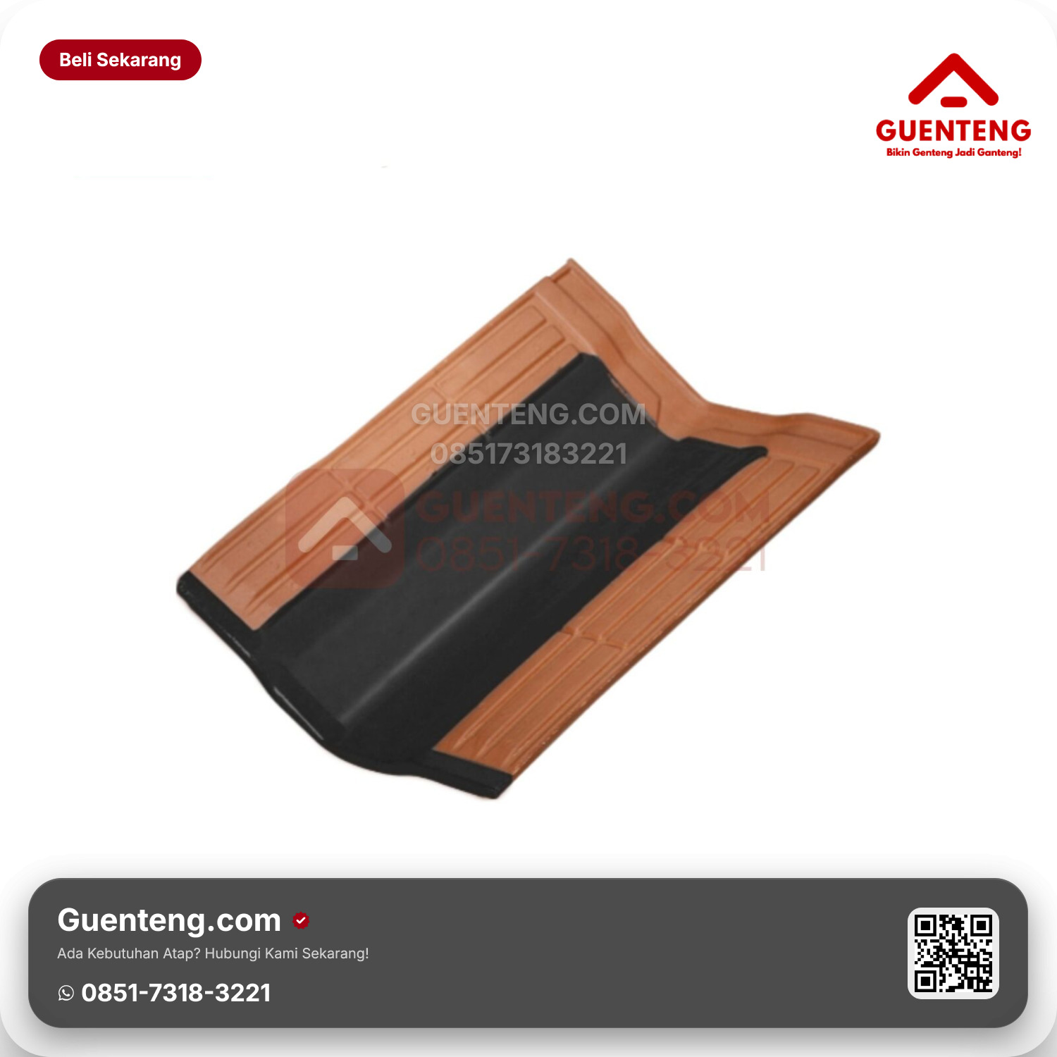 Genteng Keramik Talang Kanmuri Full Flat Aksesoris Medi Grey Grade 2