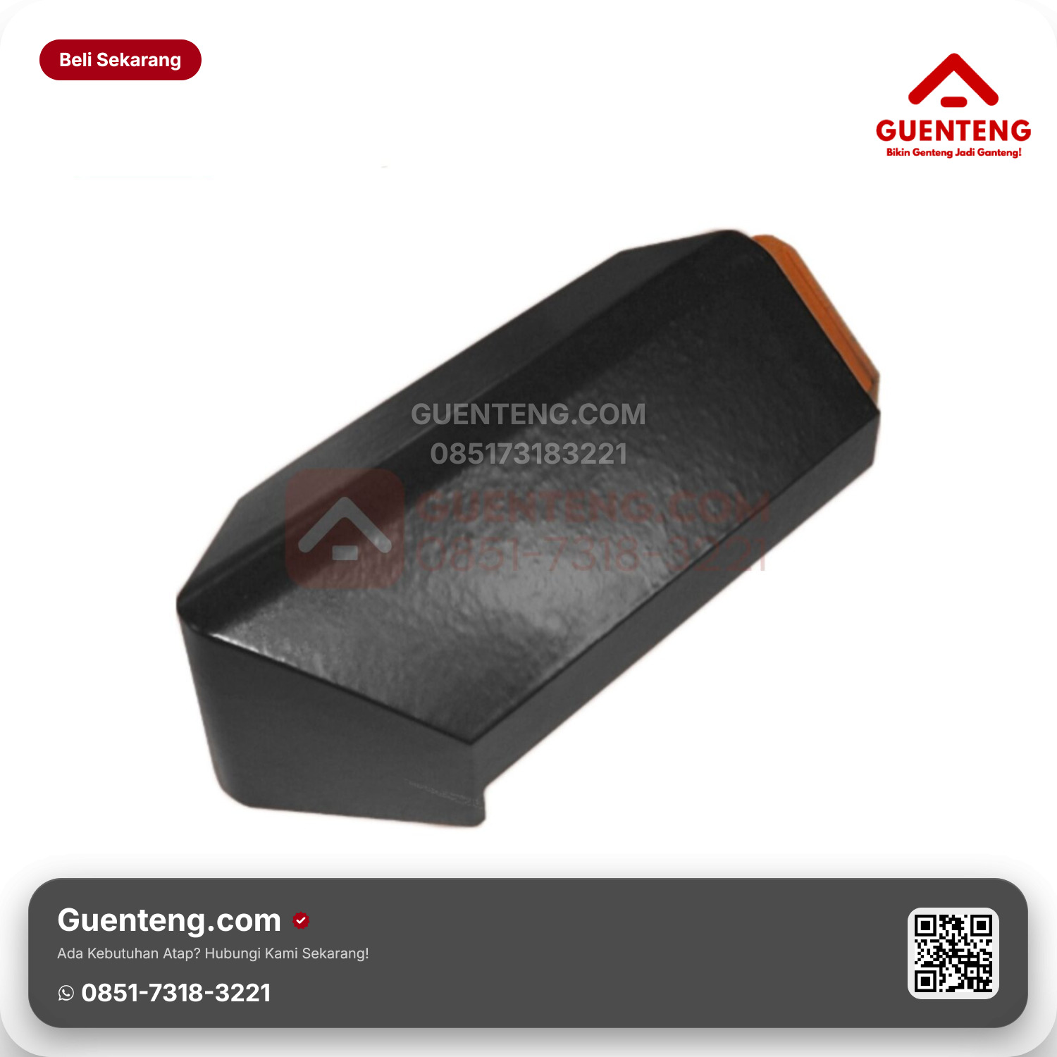 Genteng Keramik Ujung Jurai Kanmuri Full Flat Aksesoris Medi Grey Grade 2