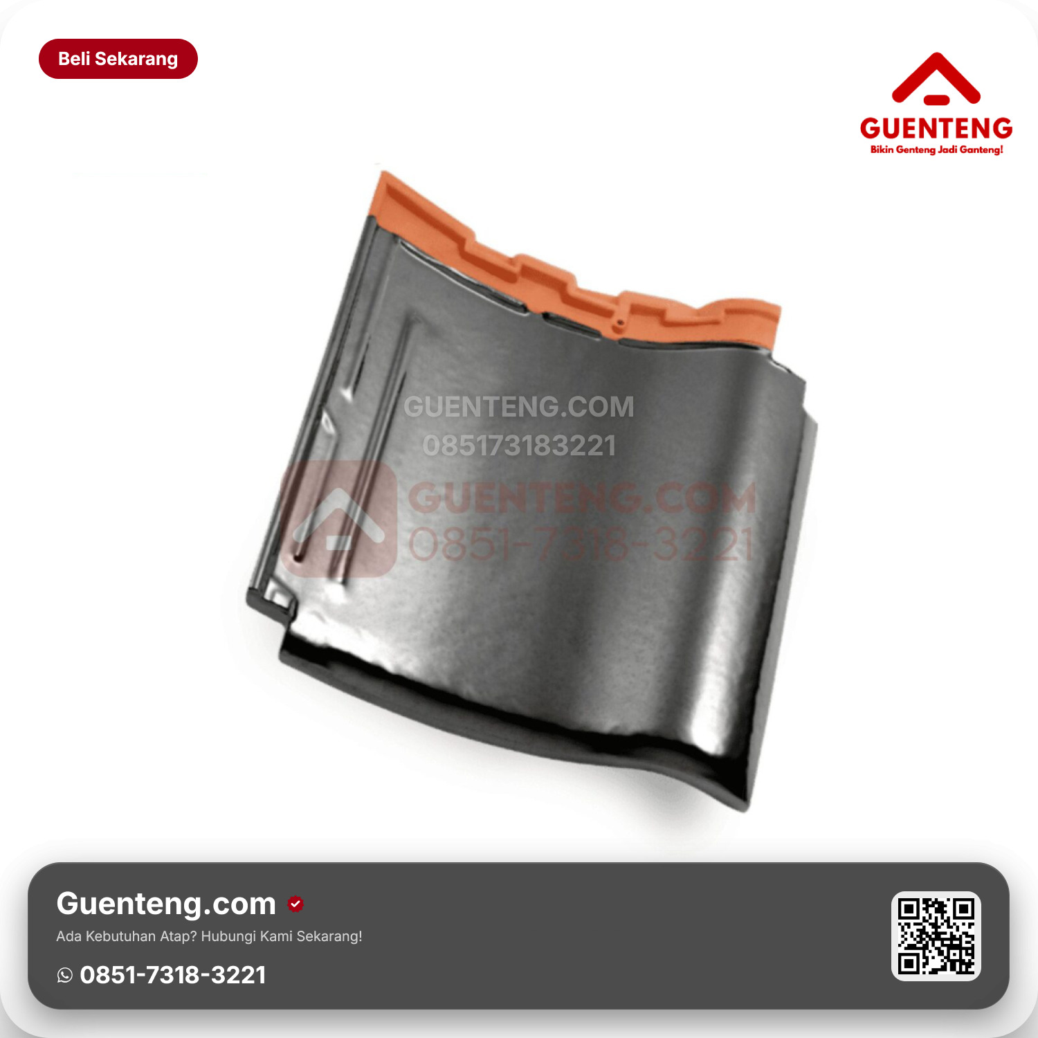 Genteng Keramik Kanmuri Milenio Utama Galaxy Silver Grade 3