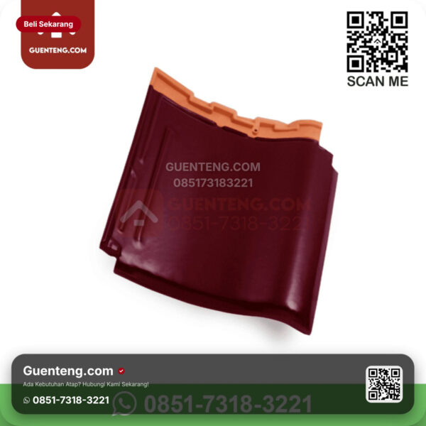 Keramik Kanmuri Kanmuri Milenio Genteng Keramik Kanmuri Milenio Grade 1 Maroon Pcs