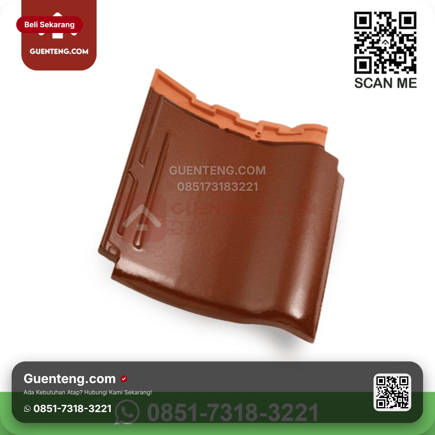 Genteng Keramik Kanmuri – Milenio Genteng Utama Kanmuri Milenio Grade 1 Natural