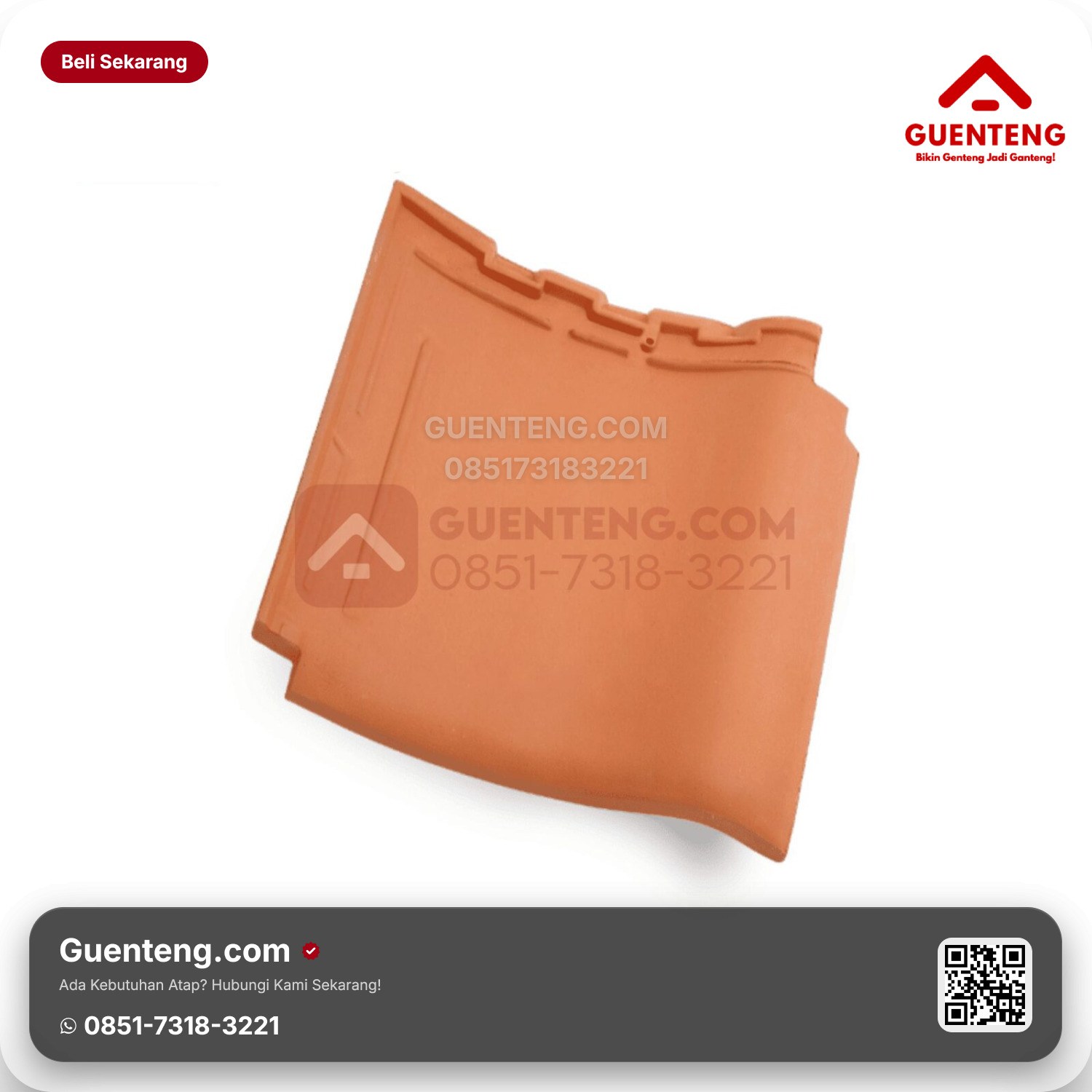 Genteng Keramik Kanmuri Milenio Utama Unglazed Grade 1
