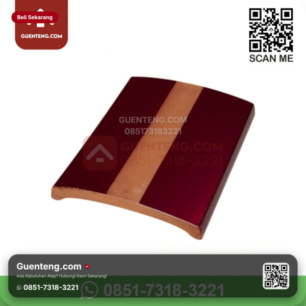 Keramik Kanmuri Kanmuri Milenio Genteng Lapping Tile Kanmuri Milenio Grade 1 Maroon Pcs