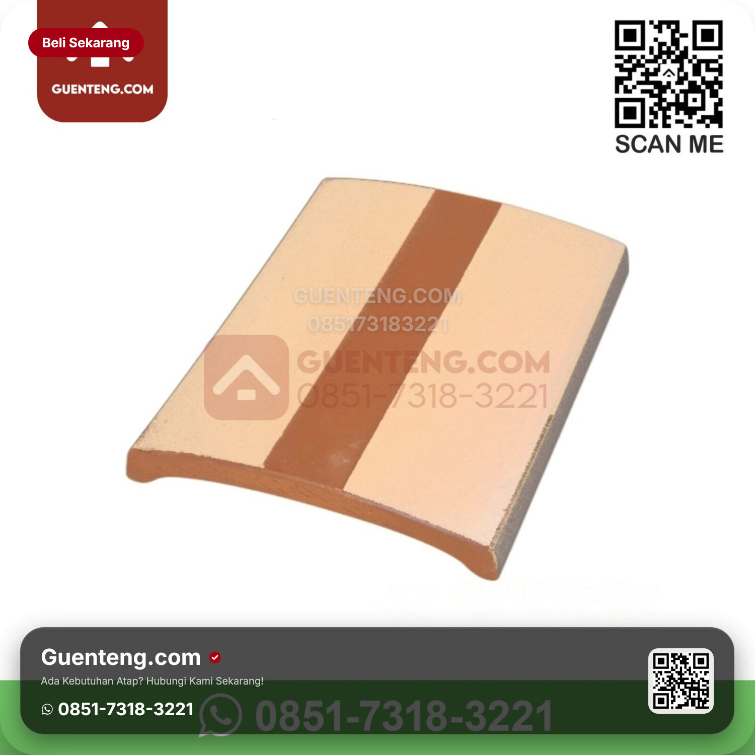 Genteng Keramik Kanmuri – Milenio Aksesoris Genteng Lapping Tile Kanmuri Milenio Grade 1 Medi Magnolia