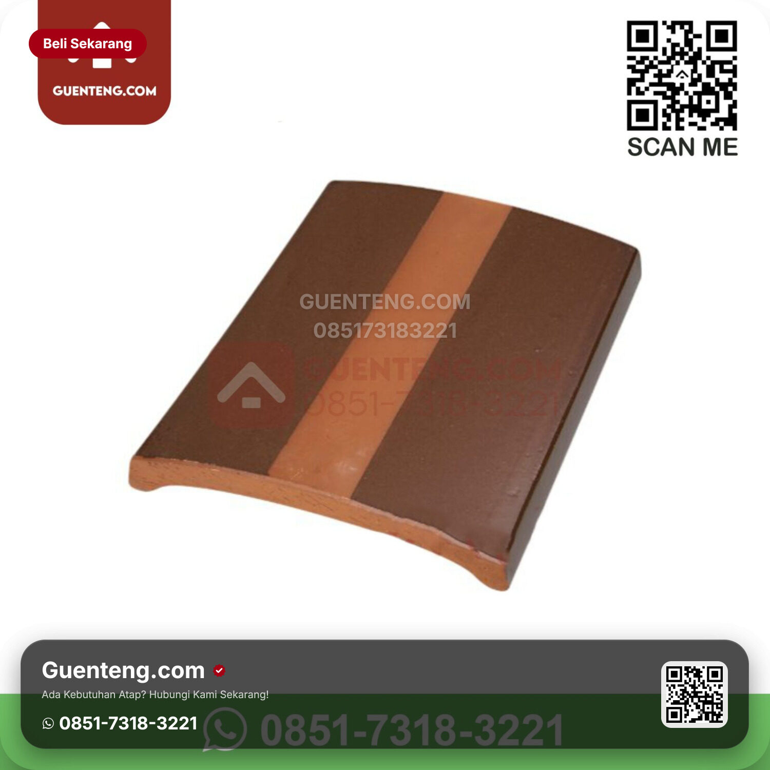 Genteng Keramik Kanmuri – Milenio Aksesoris Genteng Lapping Tile Kanmuri Milenio Grade 1 Natural