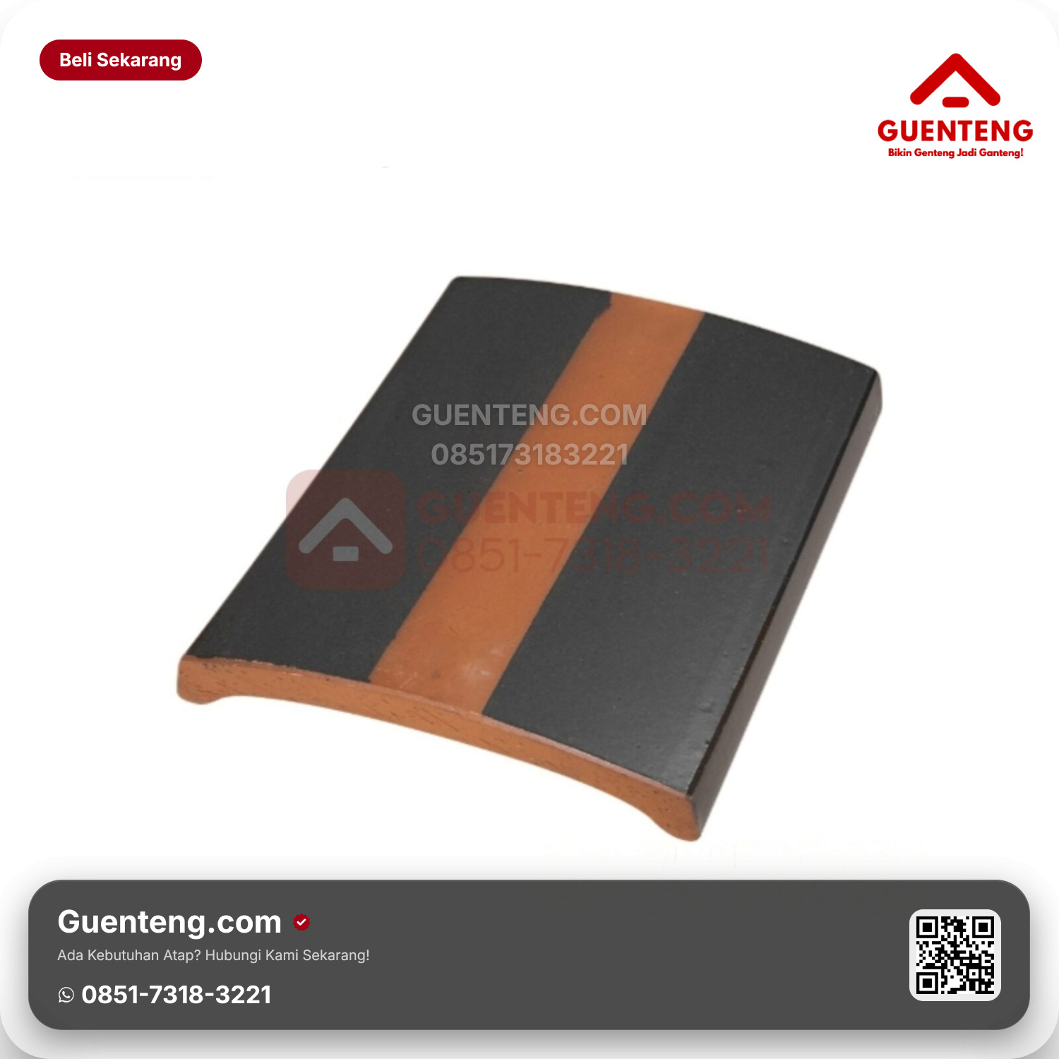 Genteng Keramik Lapping Tile Kanmuri Milenio Aksesoris Medi Grey Grade 1