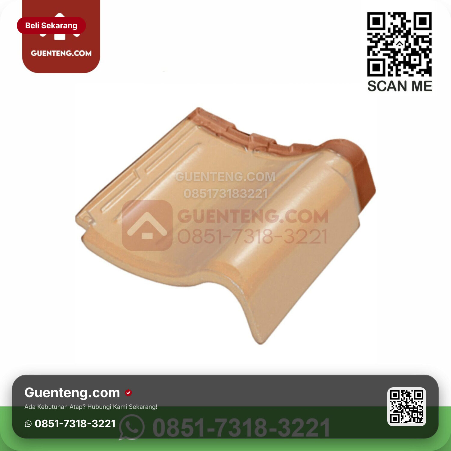 Genteng Keramik Kanmuri – Milenio Aksesoris Genteng Lisplang Kanan Kanmuri Milenio Grade 1 Medi Magnolia