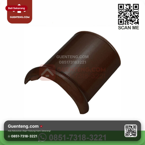 Keramik Kanmuri Kanmuri Milenio Genteng Nok Atas Kanmuri Milenio Grade 1 Medi Brown Pcs