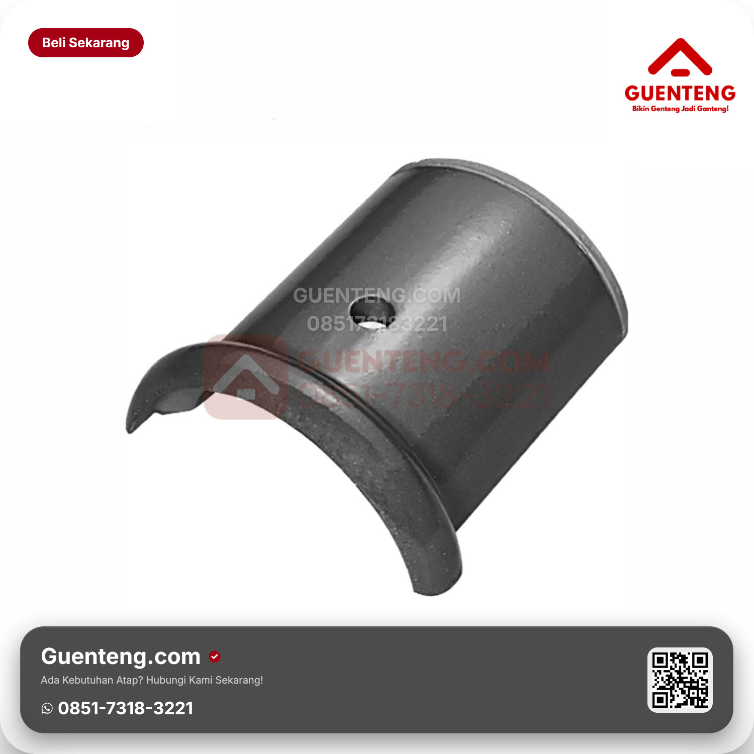 Genteng Keramik Nok Penangkal Petir Kanmuri Milenio Aksesoris Galaxy Silver Grade 2