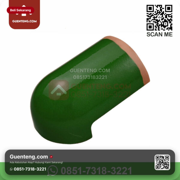 Keramik Kanmuri Kanmuri Milenio Genteng Ujung Jurai Kanmuri Milenio Grade 1 Green Pcs