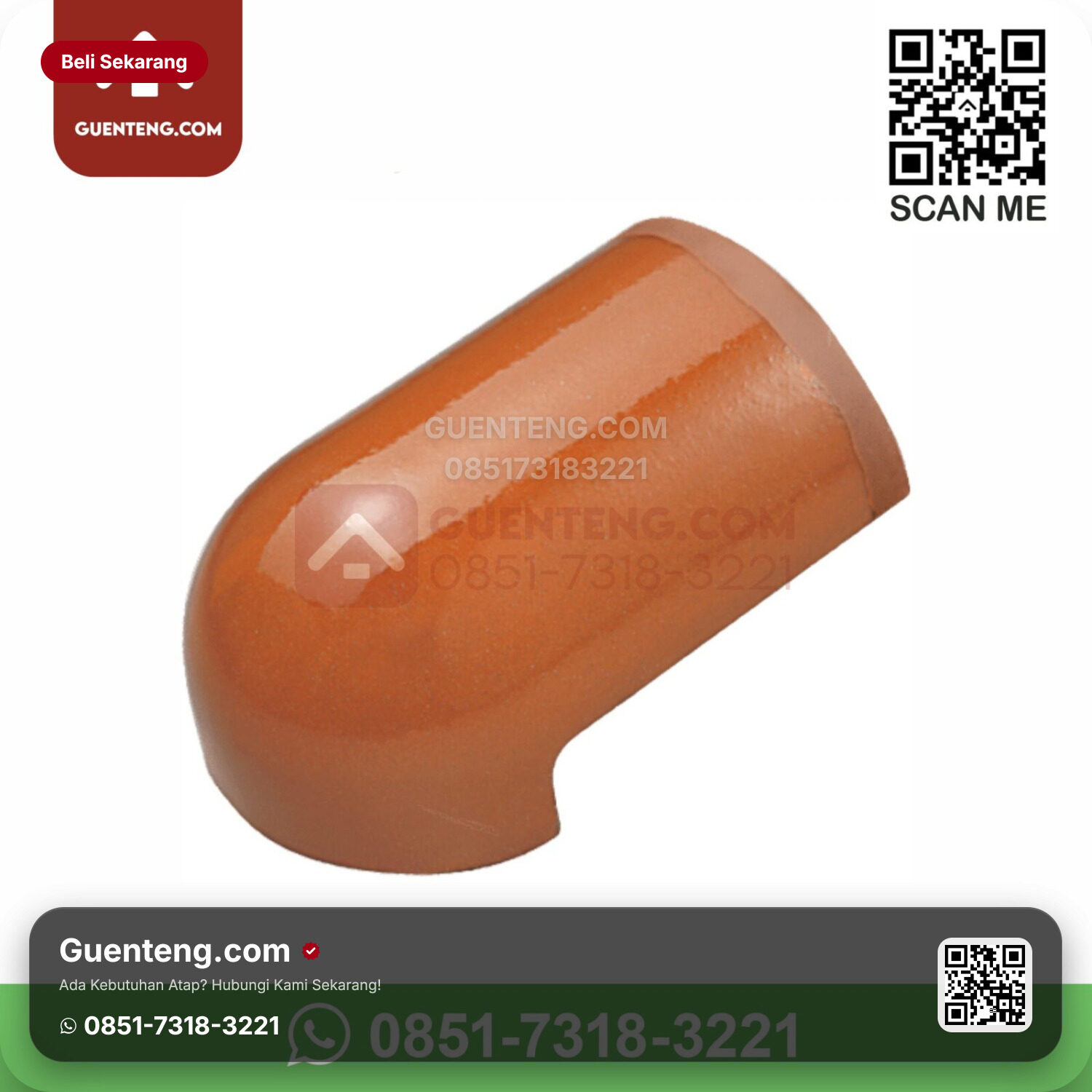 Keramik Kanmuri Kanmuri Milenio Genteng Ujung Jurai Kanmuri Milenio Grade 1 Unglazed Pcs