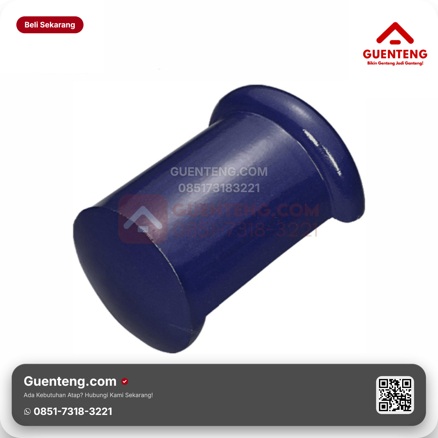 Genteng Keramik Ujung Nok Kanan Kanmuri Milenio Aksesoris Admiral Blue Grade 1