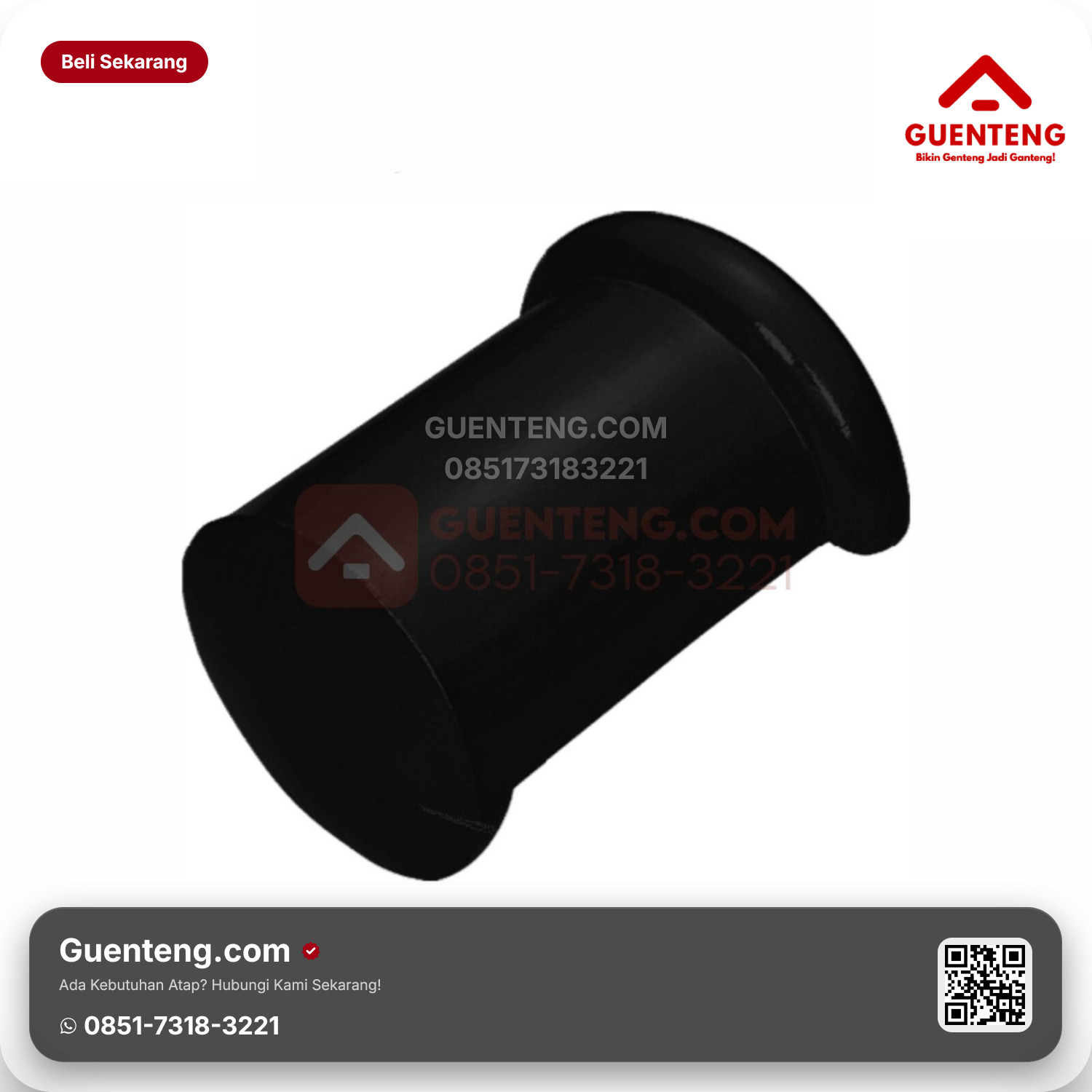 Genteng Keramik Ujung Nok Kanan Kanmuri Milenio Aksesoris Diamond Black Grade 2