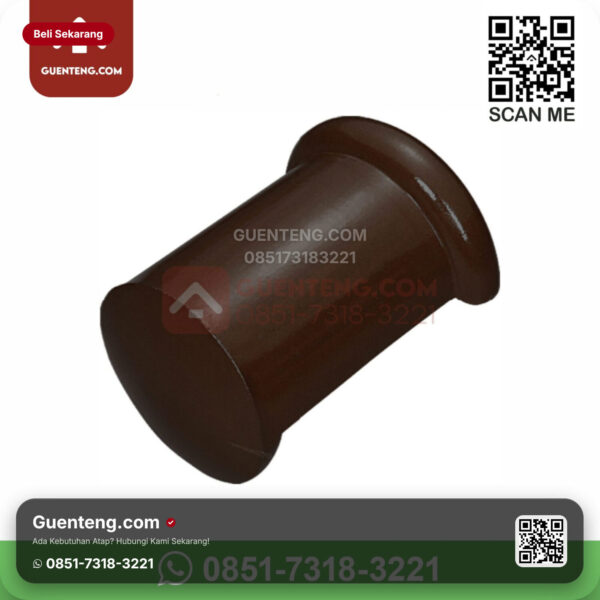 Keramik Kanmuri Kanmuri Milenio Genteng Ujung Nok Kanan Kanmuri Milenio Grade 1 Brown Pcs