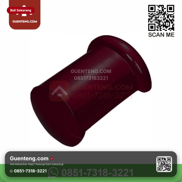 Keramik Kanmuri Kanmuri Milenio Genteng Ujung Nok Kanan Kanmuri Milenio Grade 1 Wine Red Pcs