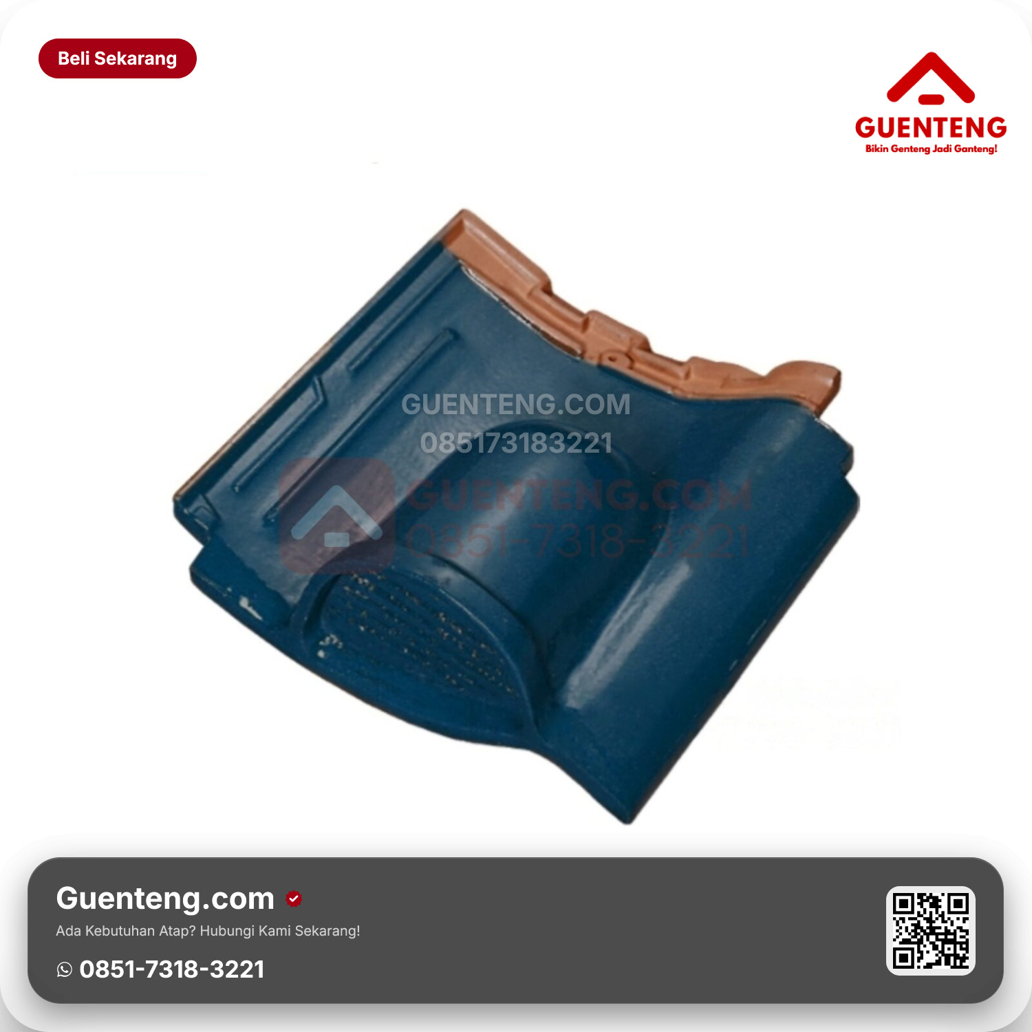 Genteng Keramik Ventilasi Kanmuri Milenio Aksesoris Tosca Grade 2