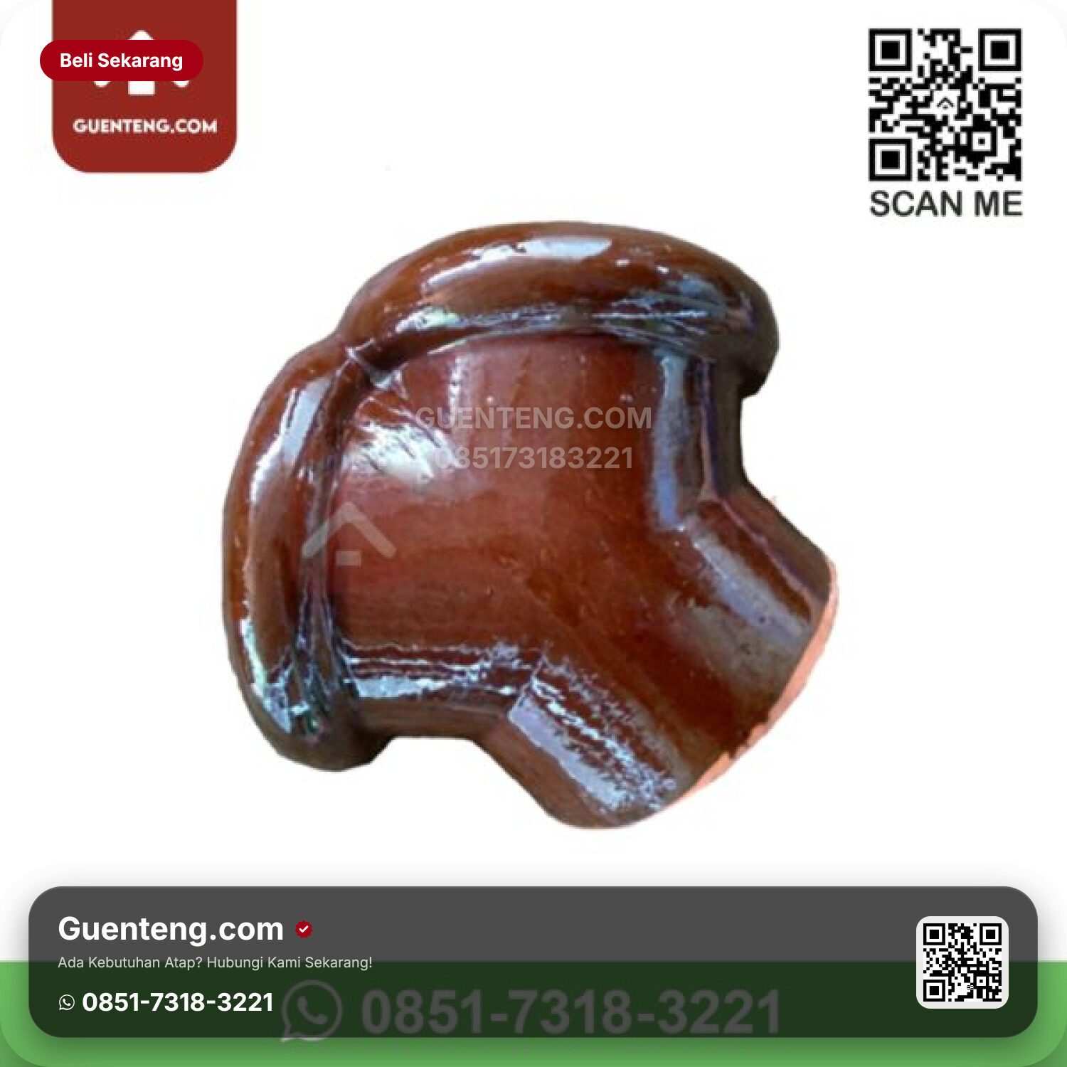 Keramik Kia Kia Aksesoris Triway Coco Brown Pcs