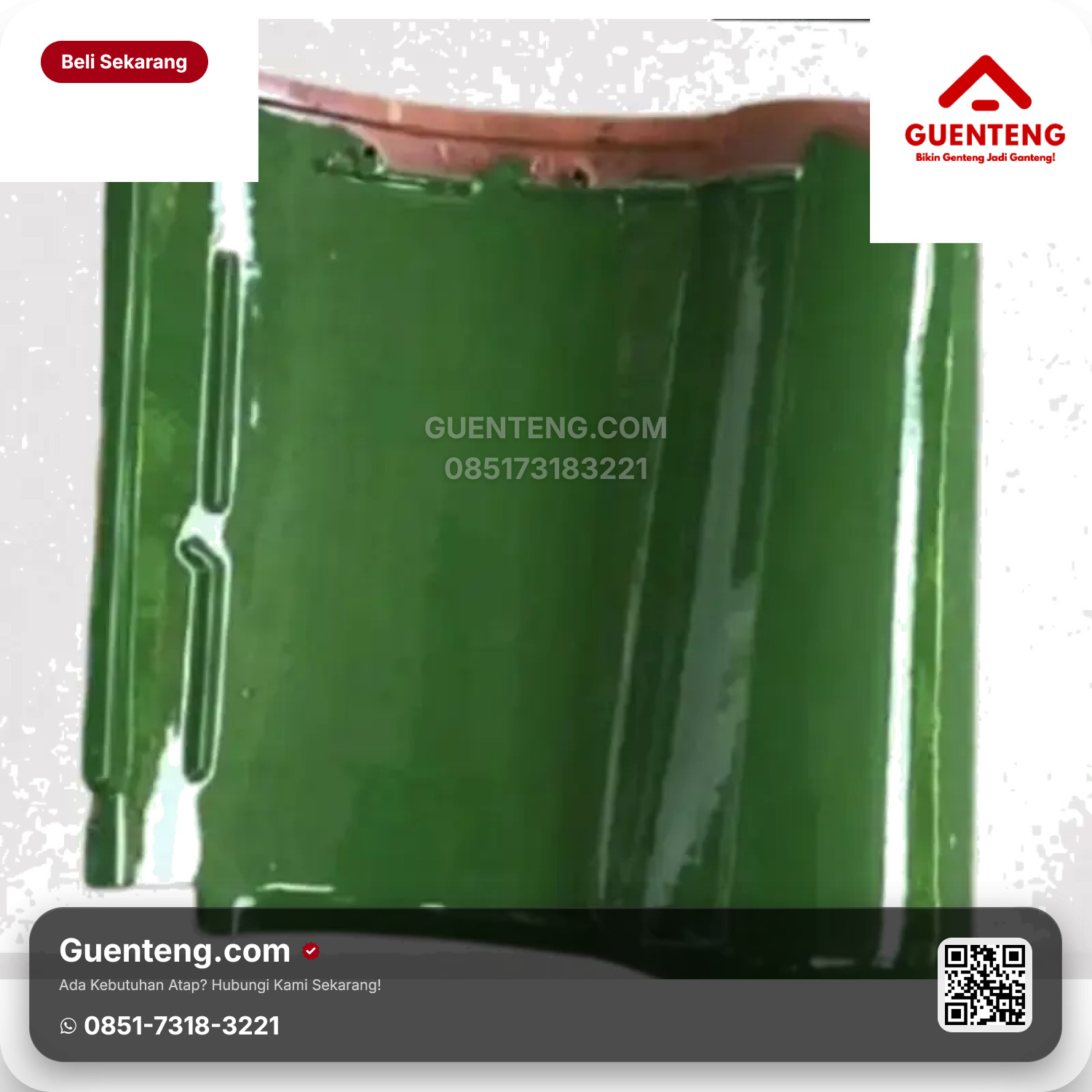 Genteng KIA Utama Keramik Jade Green Grade 2