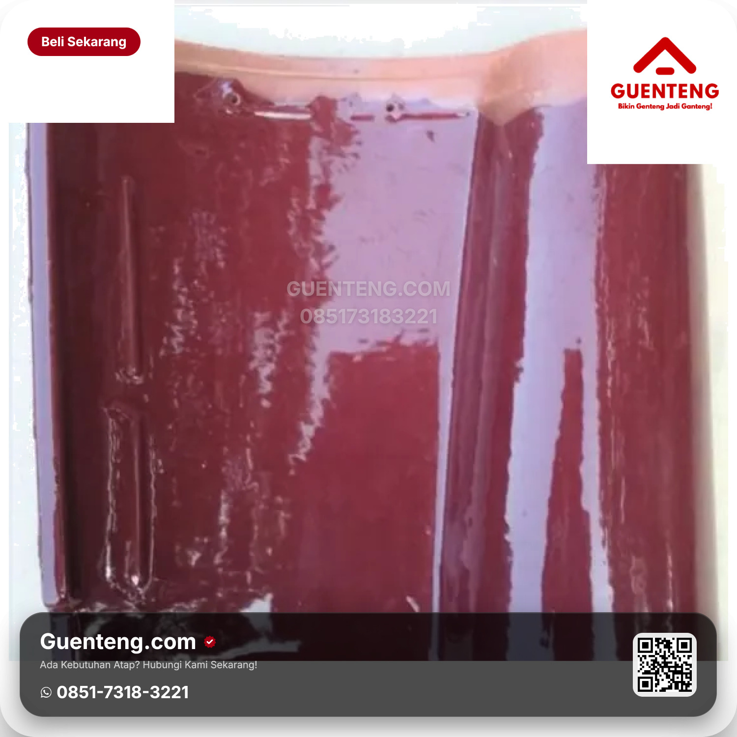 Genteng KIA Utama Keramik Maroon Grade 2