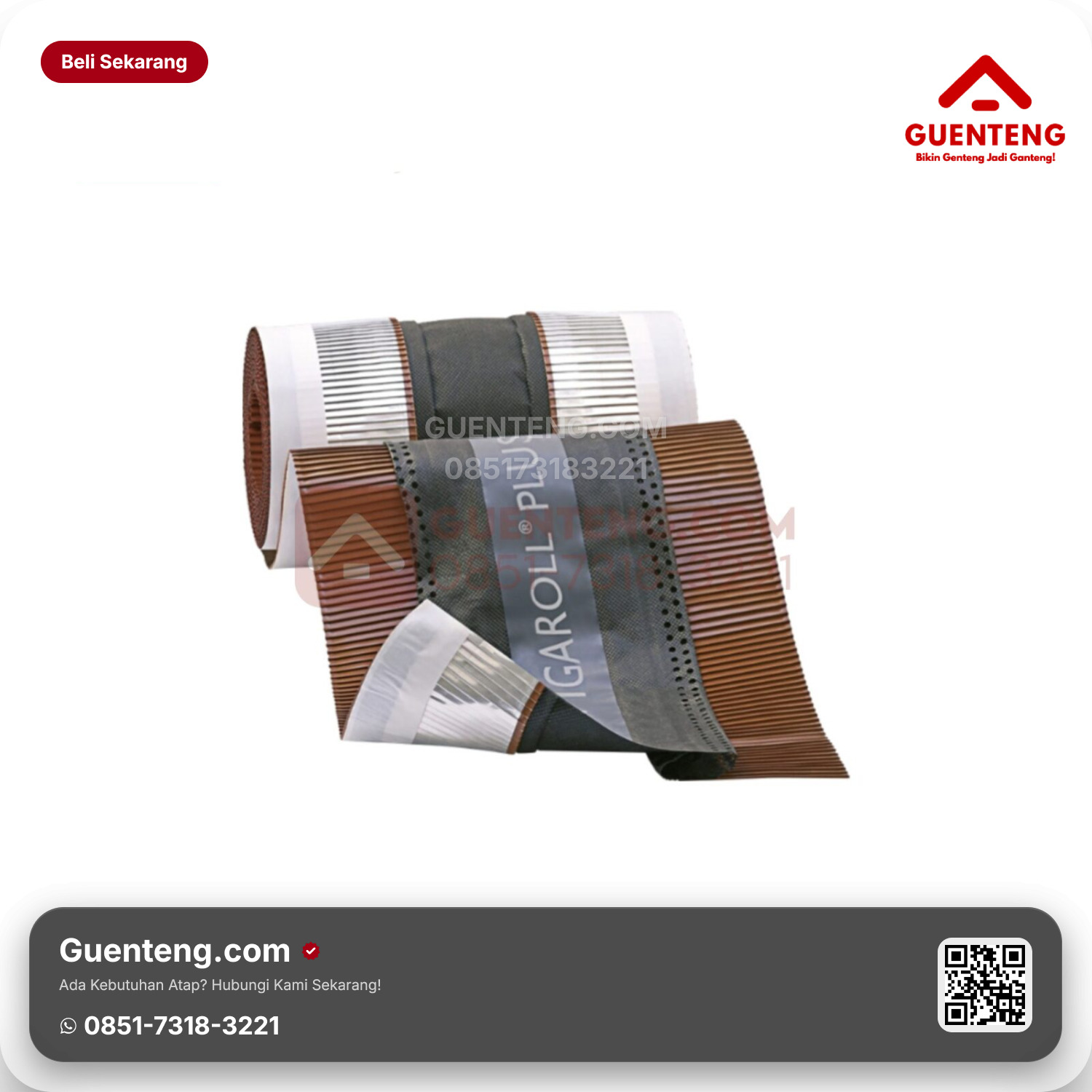 Genteng Keramik Roof Component Figaroll Plus Black — 280 x 4.000 mm