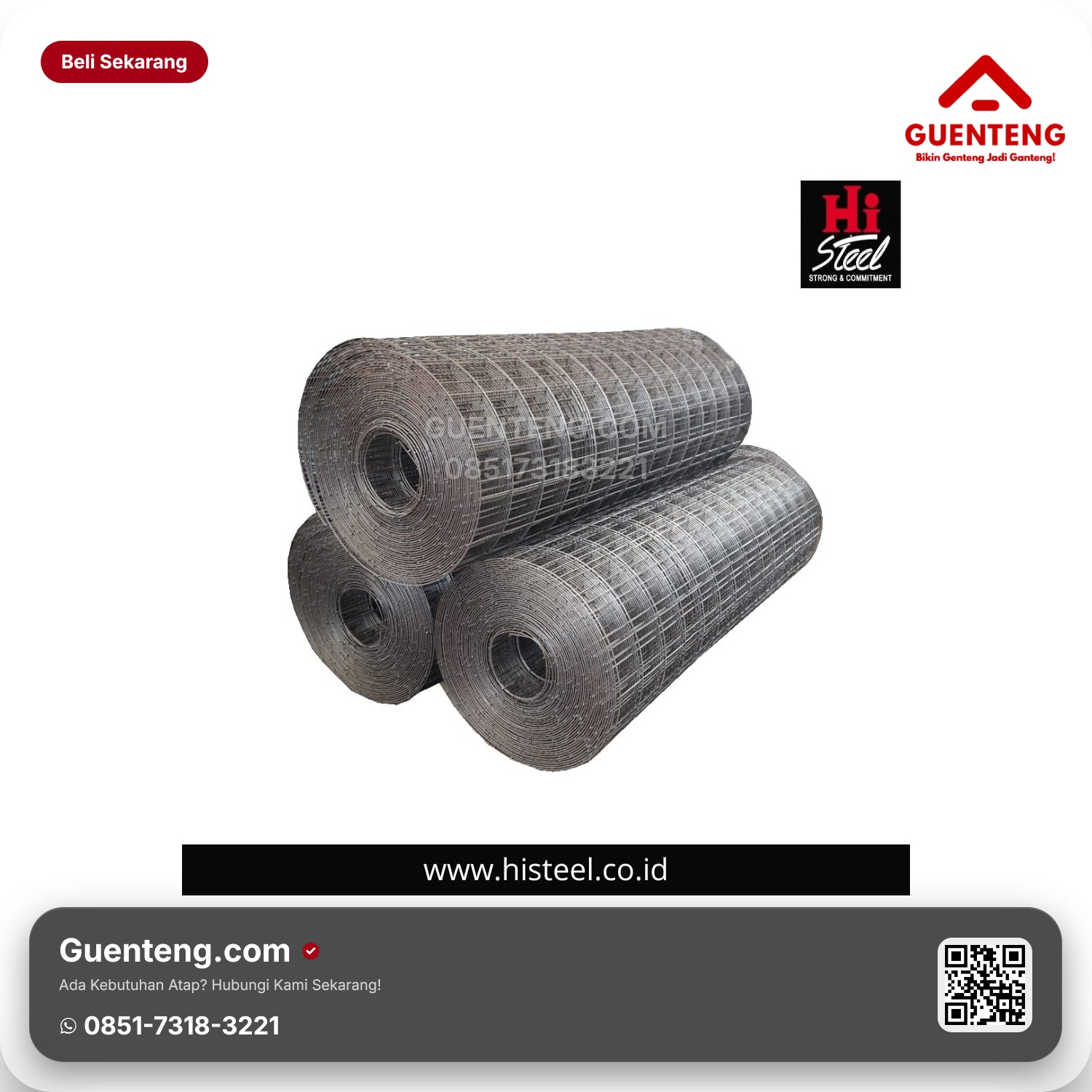 Distributor Resmi Wiremesh M5 Roll (2.1 x 54 m) Terlengkap & Bergaransi