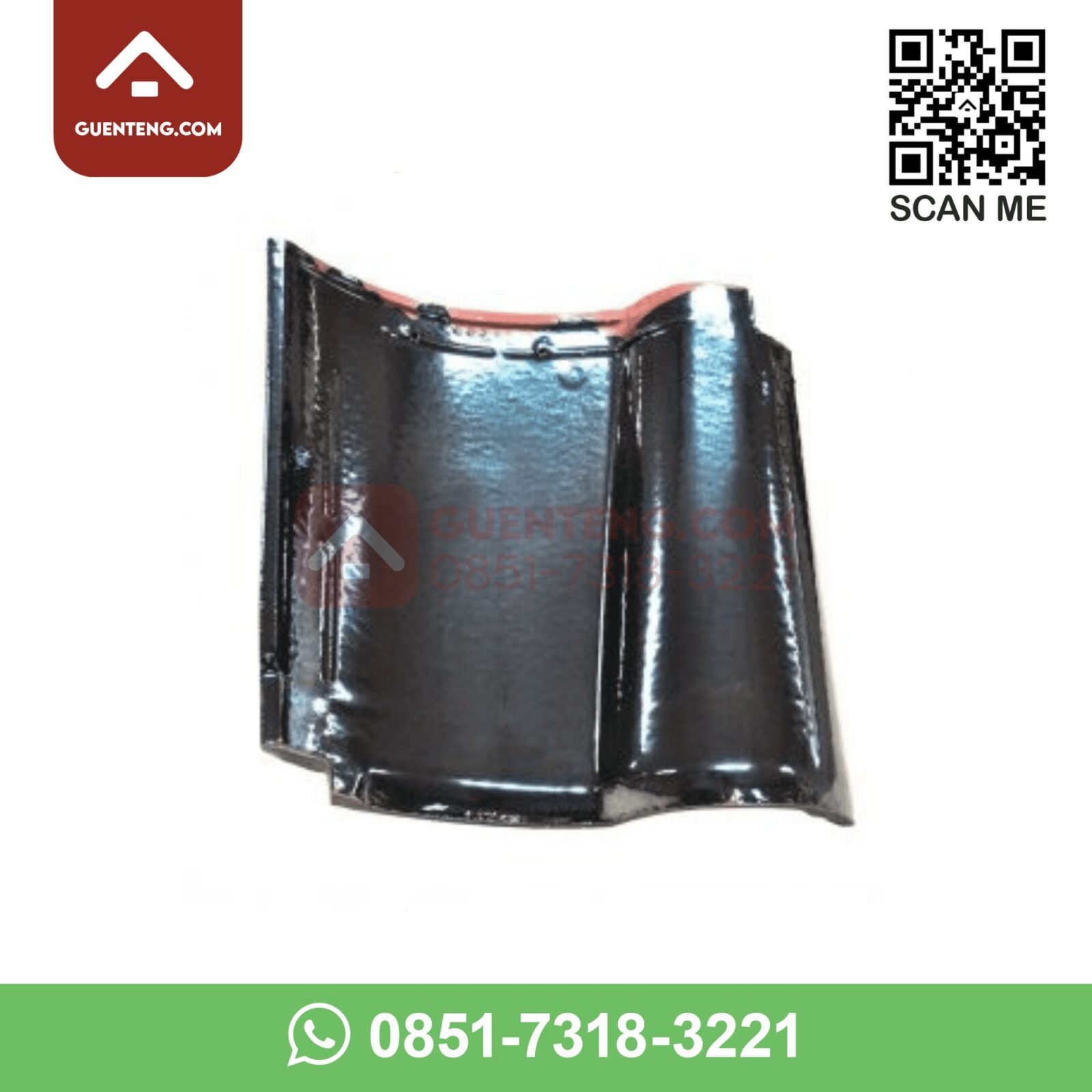 Genteng KIA Utama Keramik Opal Black Grade 1 GT0470009