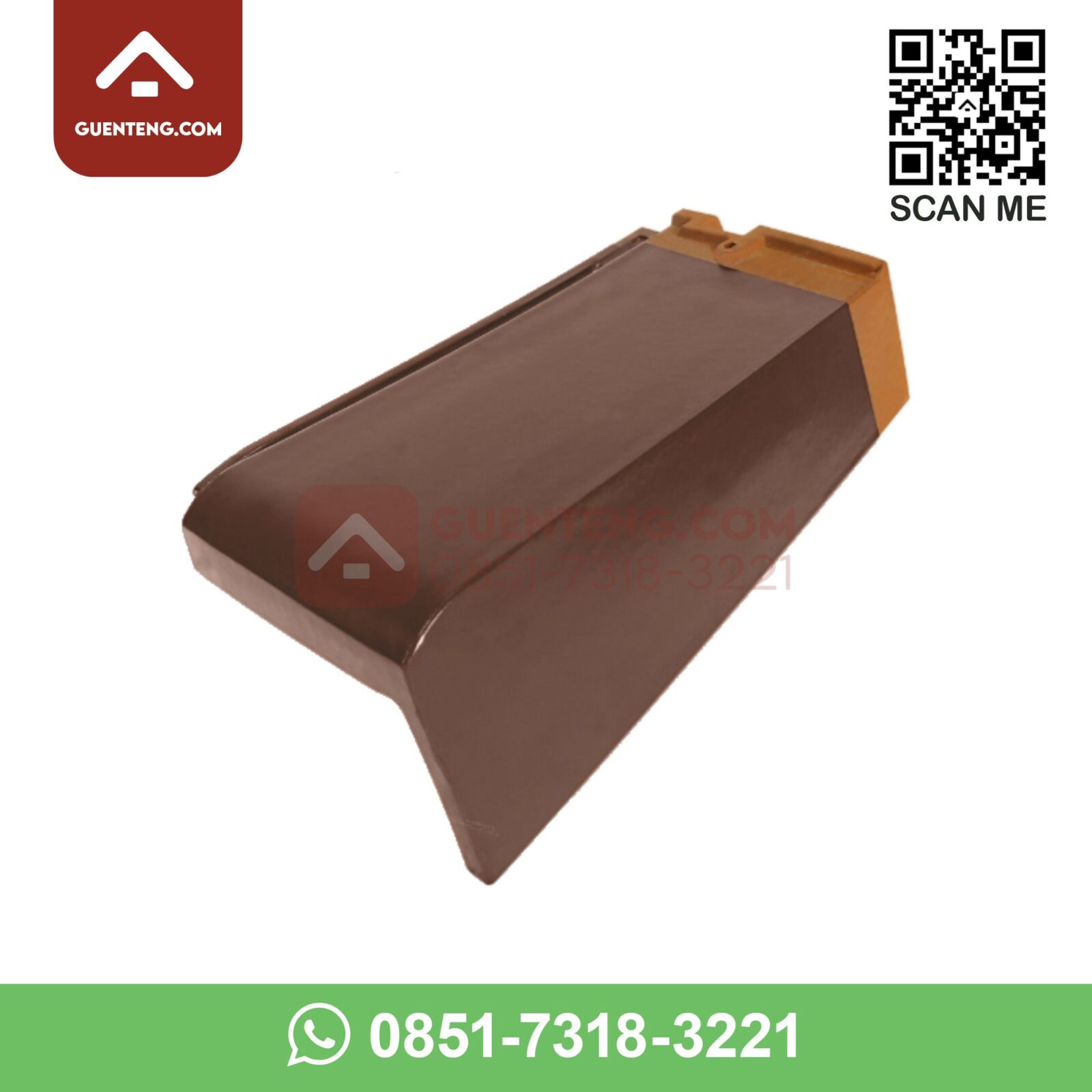 Lisplang Kanan Full Flat Kff 4 Warna Medi Brown Coklat Cokelat