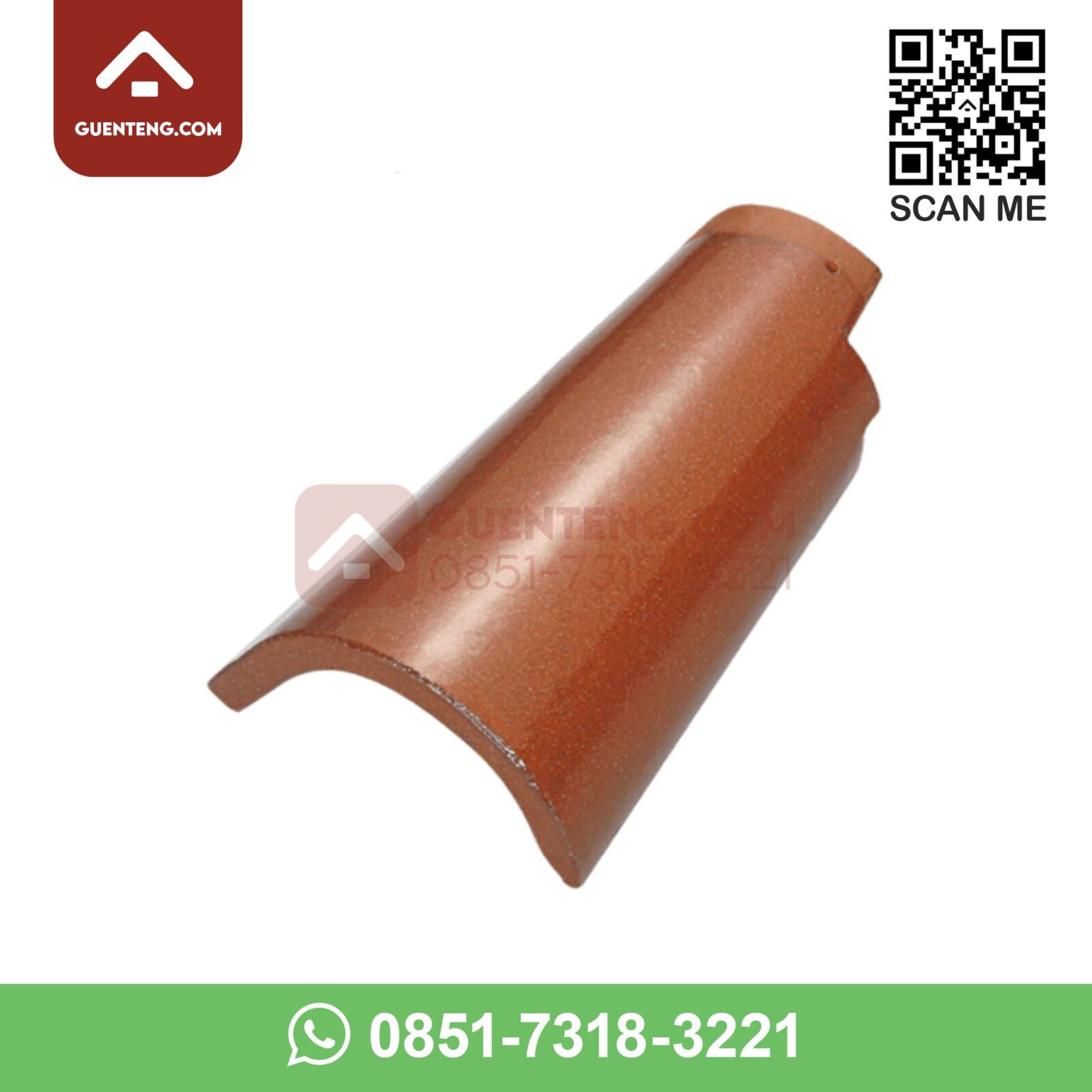 Lisplang Kiri KE 3 Kanmuri Espanica Warna Medi Orange – Oren – Oranye lisplang kiri ke 3 aksesoris genteng keramik kanmuri espanica warna medi orange oren oranye