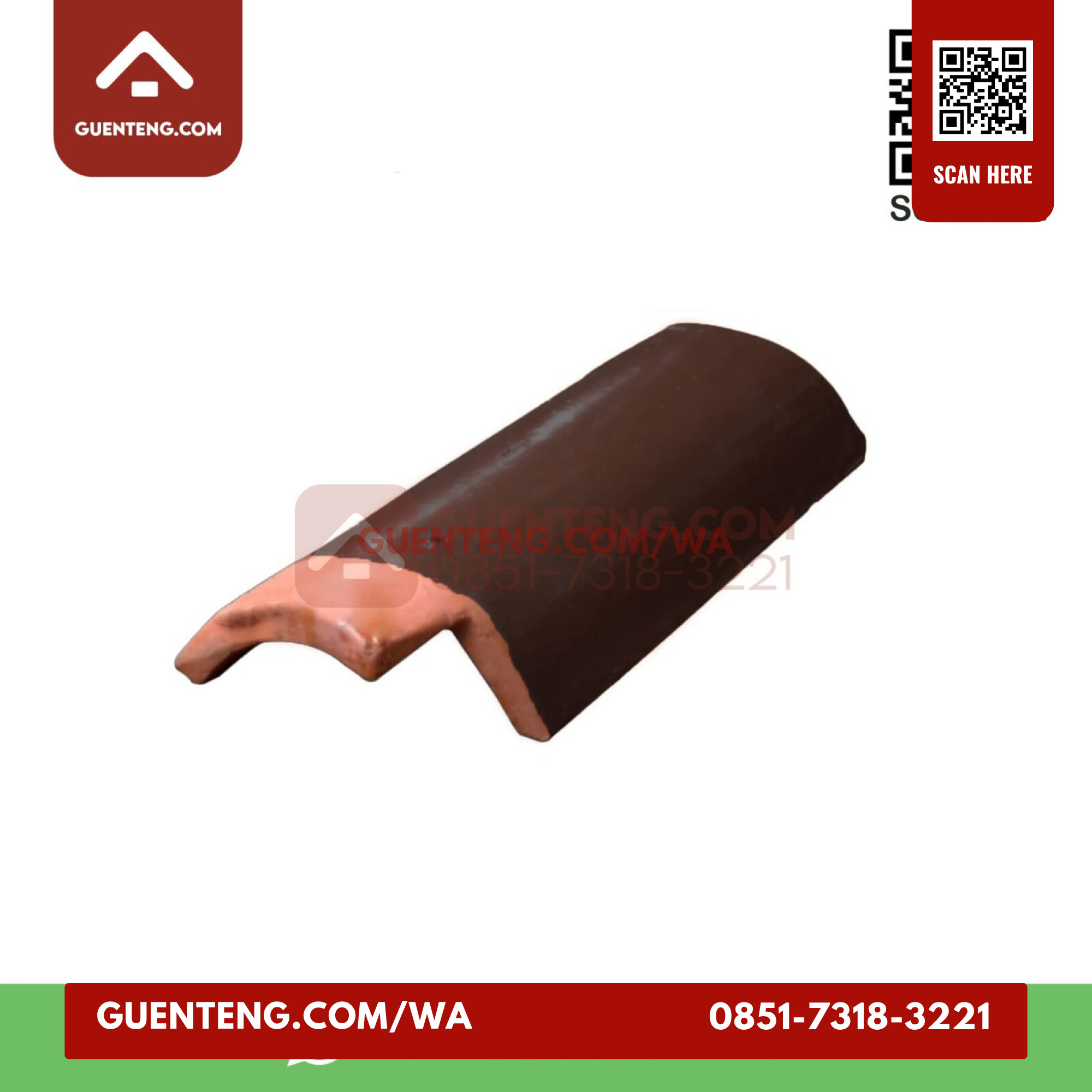 Lisplang Nok Samping Jatiwangi Warna Glazur Brown