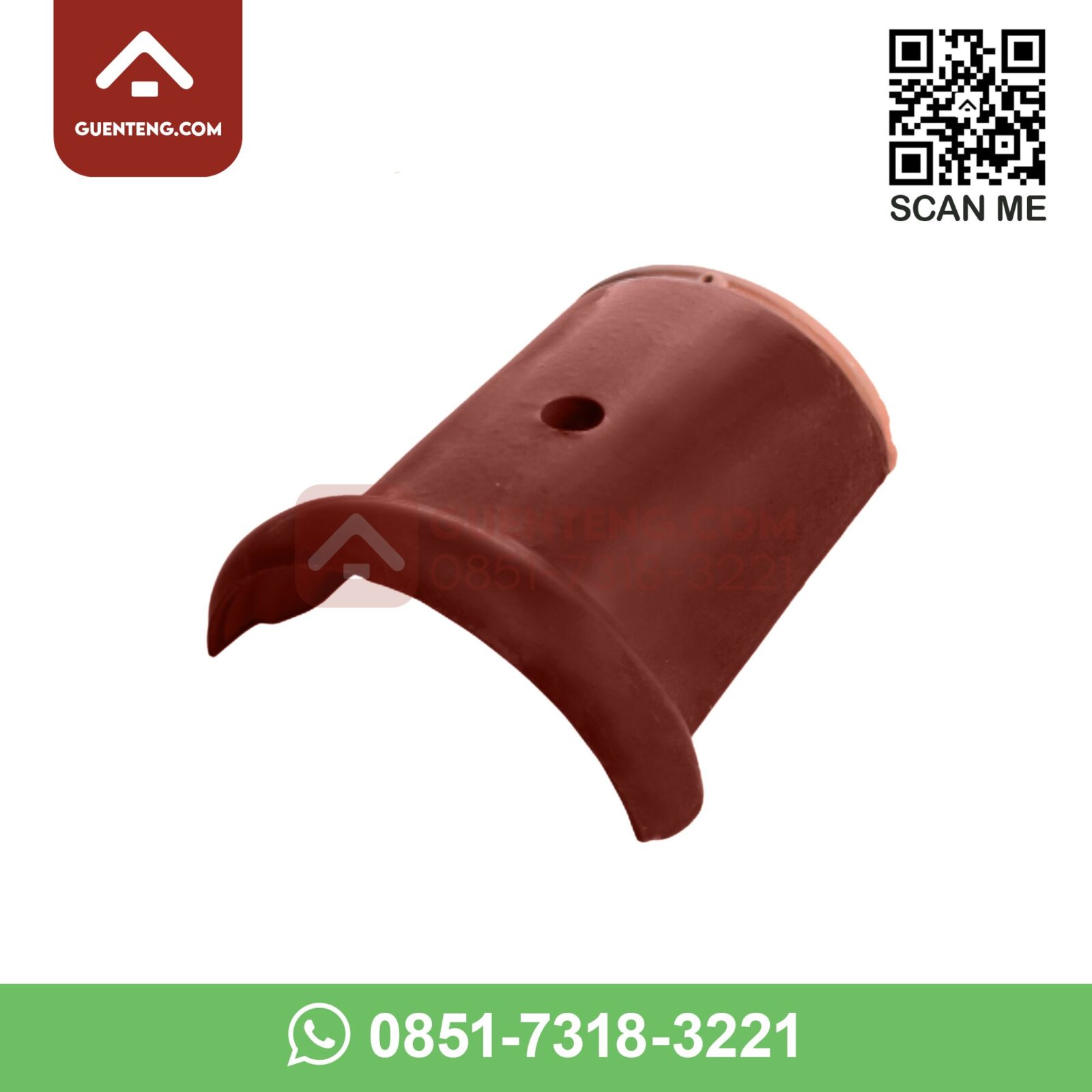 M-2PP Penangkal Petir (Special Ridge) Aksesoris Genteng Keramik M Class Warna Matt Copper