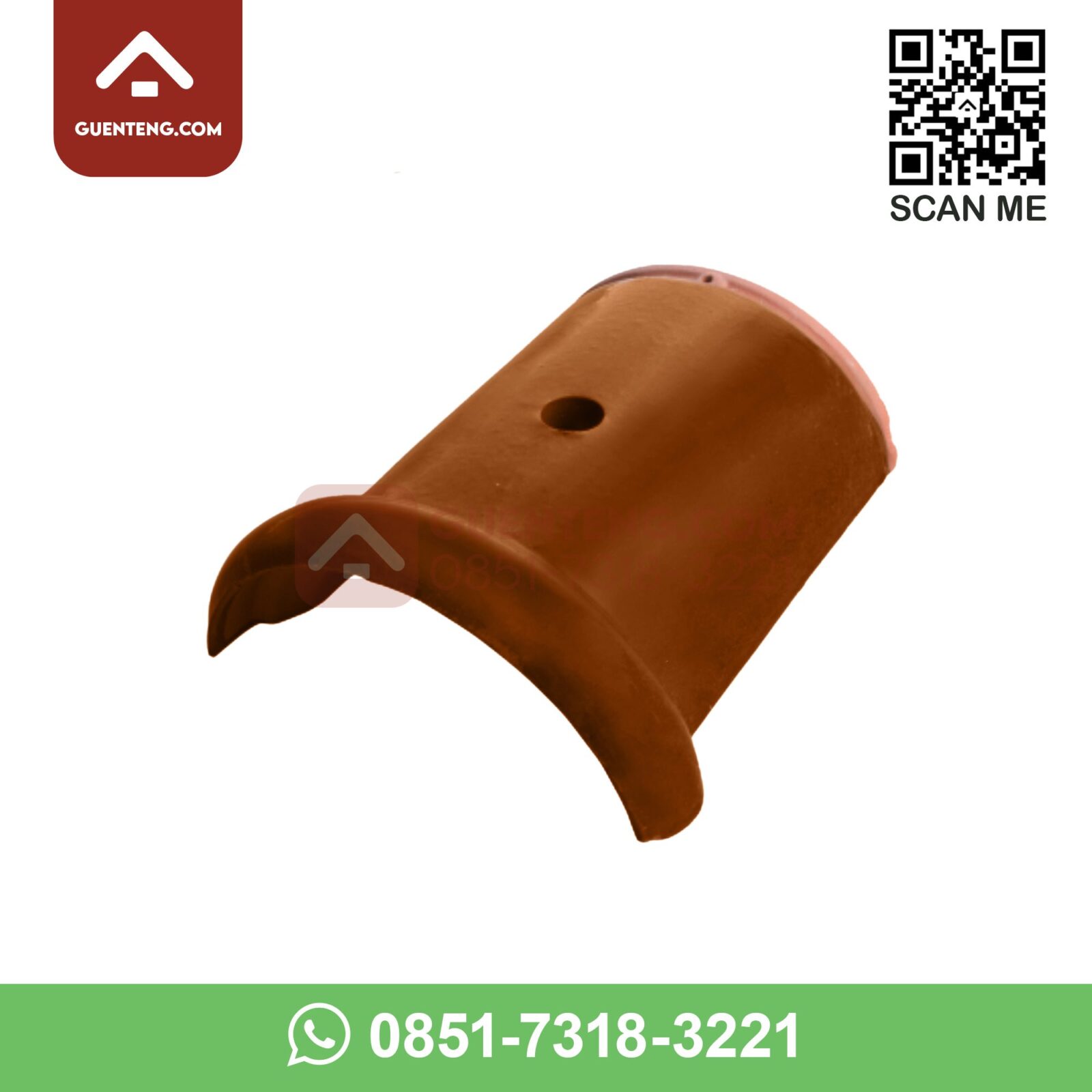 M-2PP Penangkal Petir (Special Ridge) Aksesoris Genteng Keramik M Class Warna Matt Wallnut m 2pp penangkal petir special ridge aksesoris genteng keramik m class warna matt wallnut