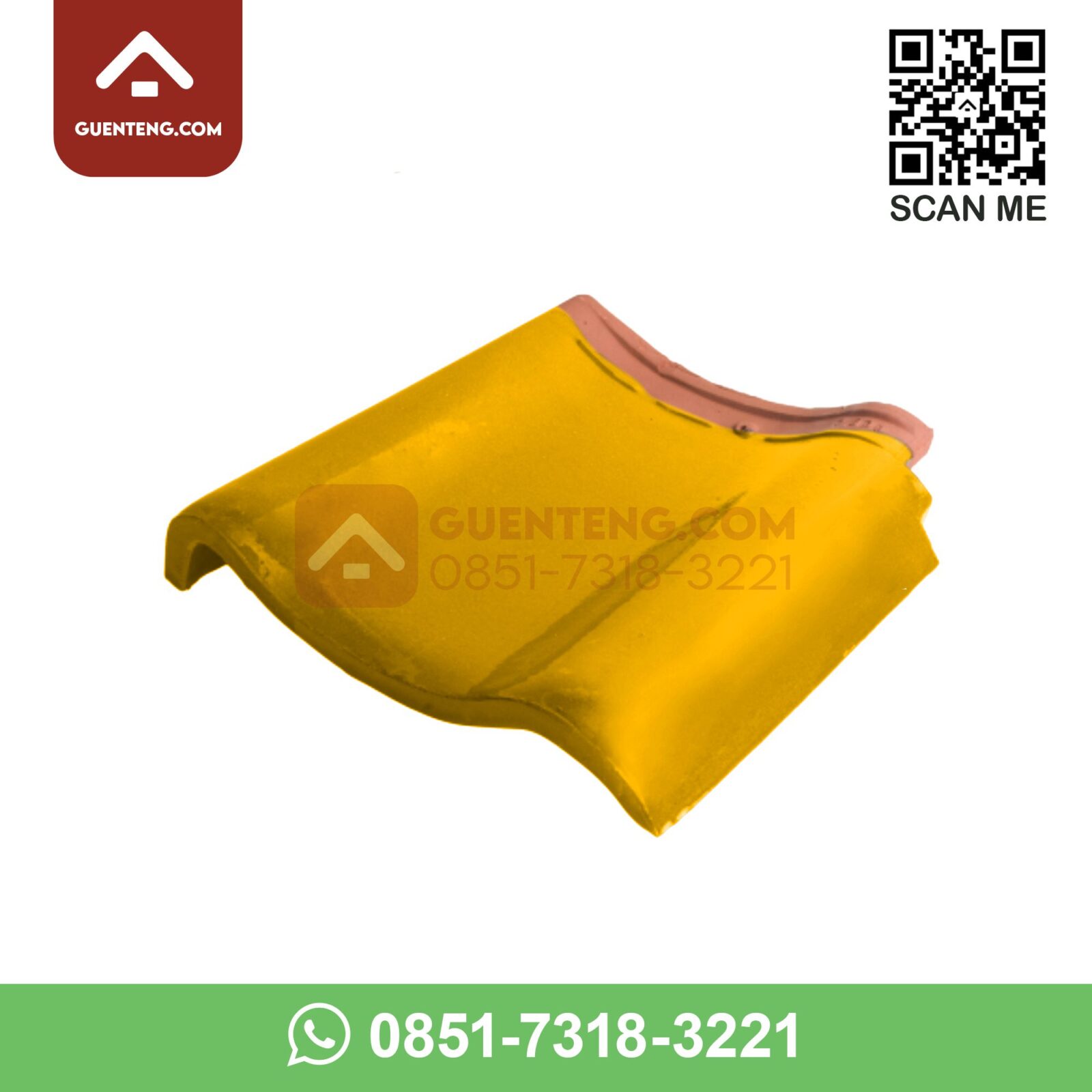 M-3 Lisplang Kiri (Left Gable) Aksesoris Genteng Keramik M Class Warna Matt Yellow – Kuning m 3 lisplang kiri left gable aksesoris genteng keramik m class warna matt yellow kuning