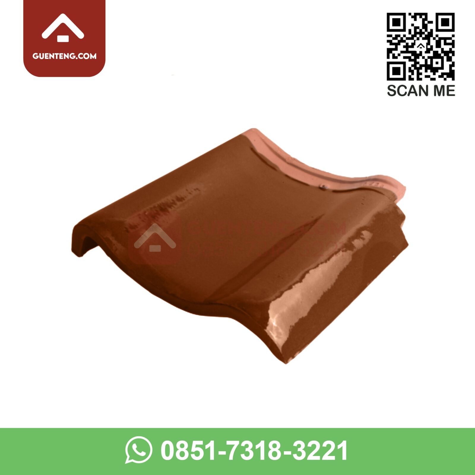 M-3 Lisplang Kiri (Left Gable) Aksesoris Genteng Keramik M Class Warna Natural