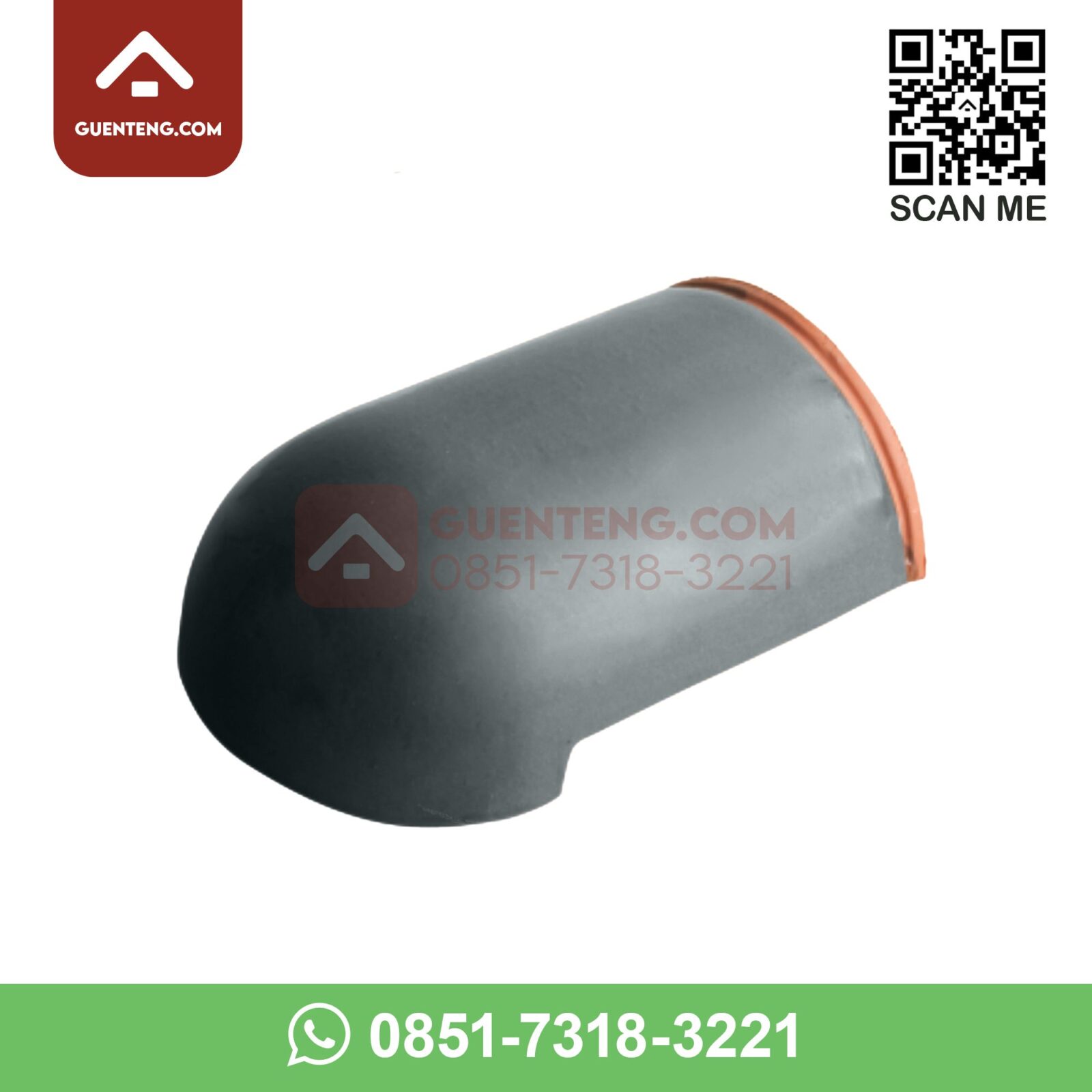 M-6 Ujung Jurai (Hip End) Aksesoris Genteng Keramik M Class Warna Matt Silver Black – Hitam m 6 ujung jurai hip end aksesoris genteng keramik m class warna matt silver black hitam