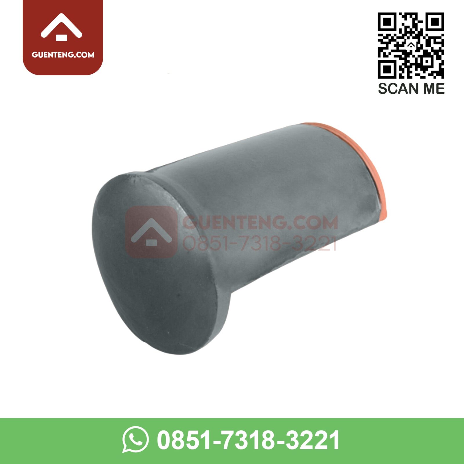 M-7B Ujung Nok Kiri (Left Ridge End) Aksesoris Genteng Keramik M Class Warna Matt Silver Black – Hitam m 7b ujung nok kiri left ridge end aksesoris genteng keramik m class warna matt silver black hitam
