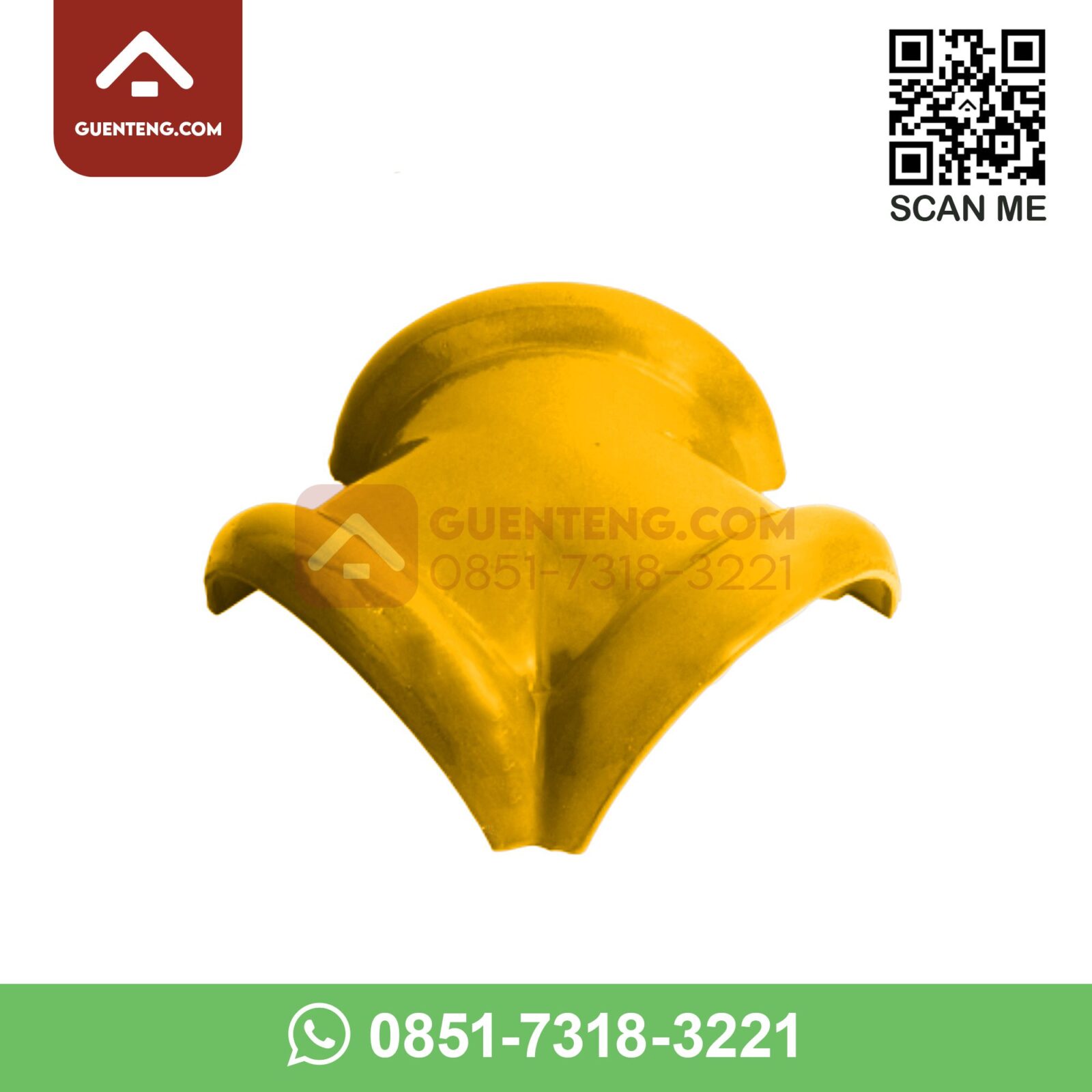 M-8A Nok 3 Arah Kanan (3 Forked Ridge Right) Aksesoris Genteng Keramik M Class Warna Matt Yellow – Kuning m 8a nok 3 arah kanan 3 forked ridge right aksesoris genteng keramik m class warna matt yellow kuning