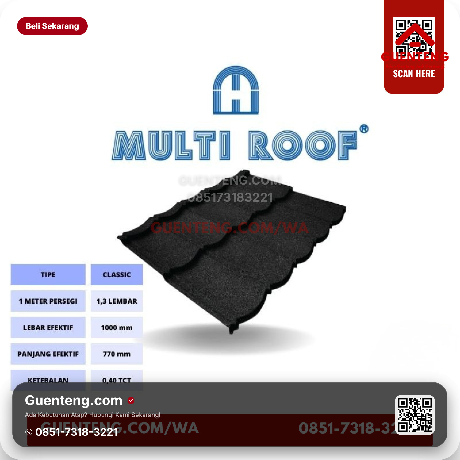 Genteng Metal Multi Roof Color