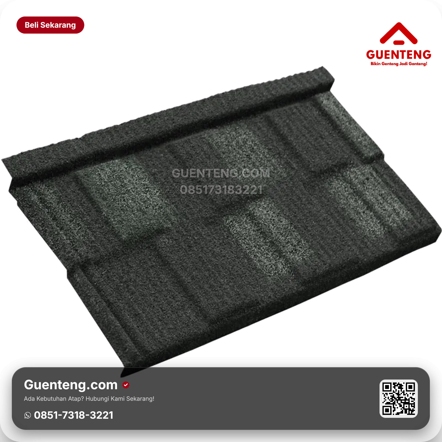 Genteng Metal Rainbow Roof Stone Minimalis Dwi Warna