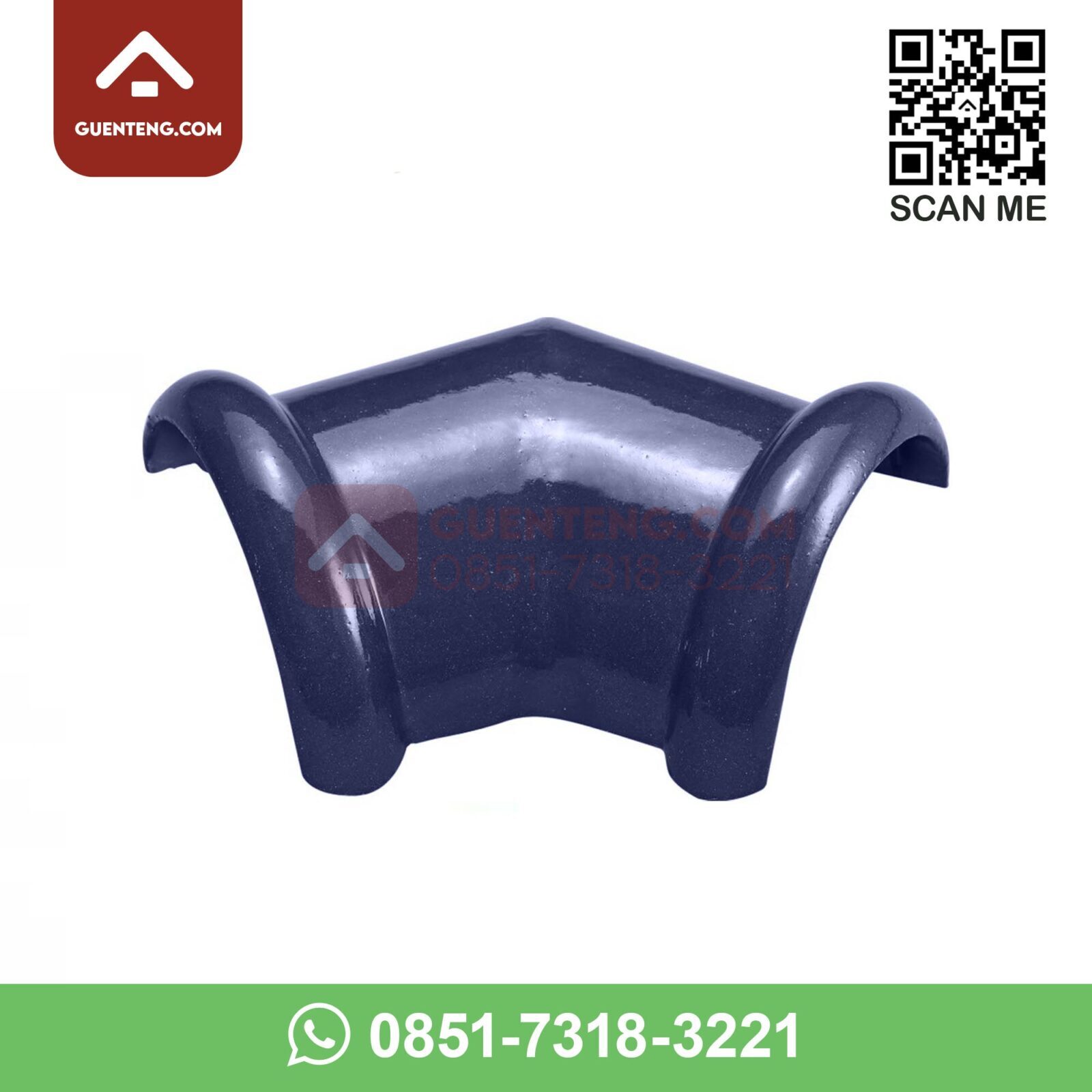 Nok 2 Arah 135 Ke 10 D Aksesoris Genteng Keramik Kanmuri Espanica Warna Admiral Blue