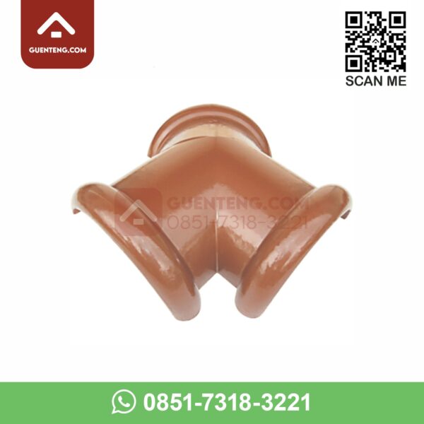 nok 3 arah ke 8 c aksesoris genteng keramik kanmuri espanica warna medi orange oren oranye