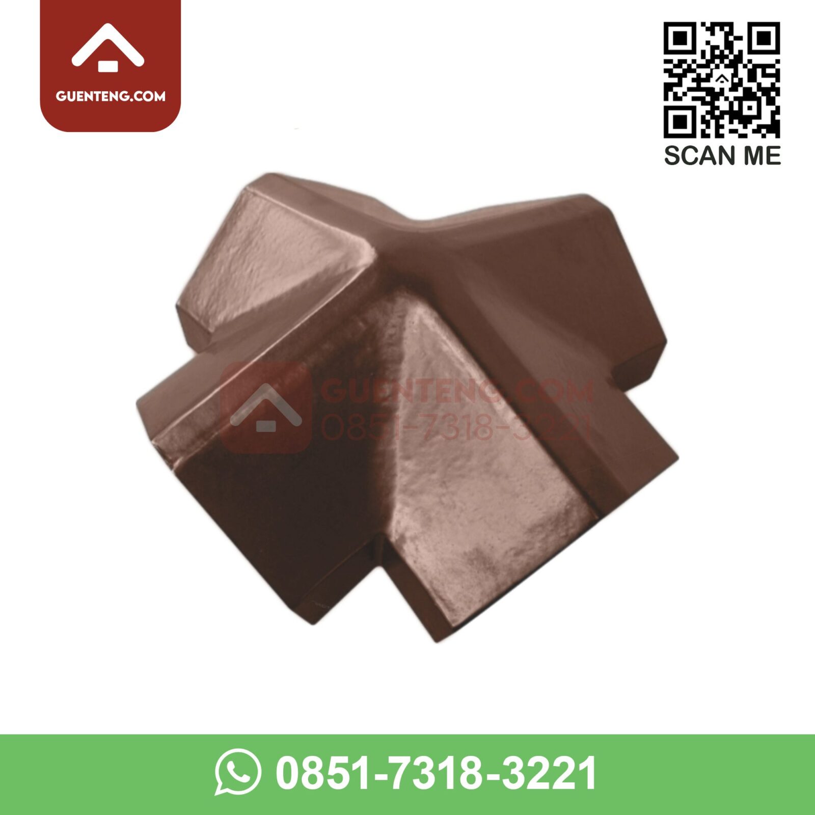 Nok 4 Arah Penangkal Petir Full Flat Kff 11 Pp Warna Medi Brown Coklat Cokelat