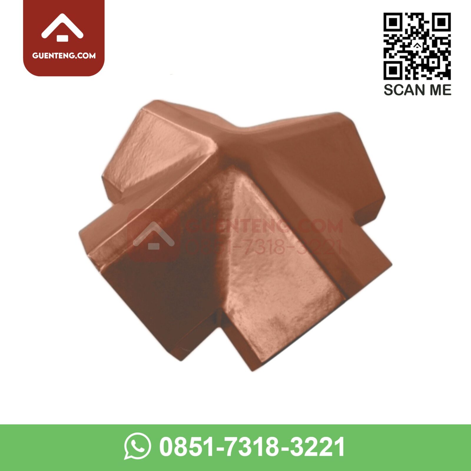 Nok 4 Arah Penangkal Petir Full Flat KFF 11 PP warna Medi Orange – Oren – Oranye