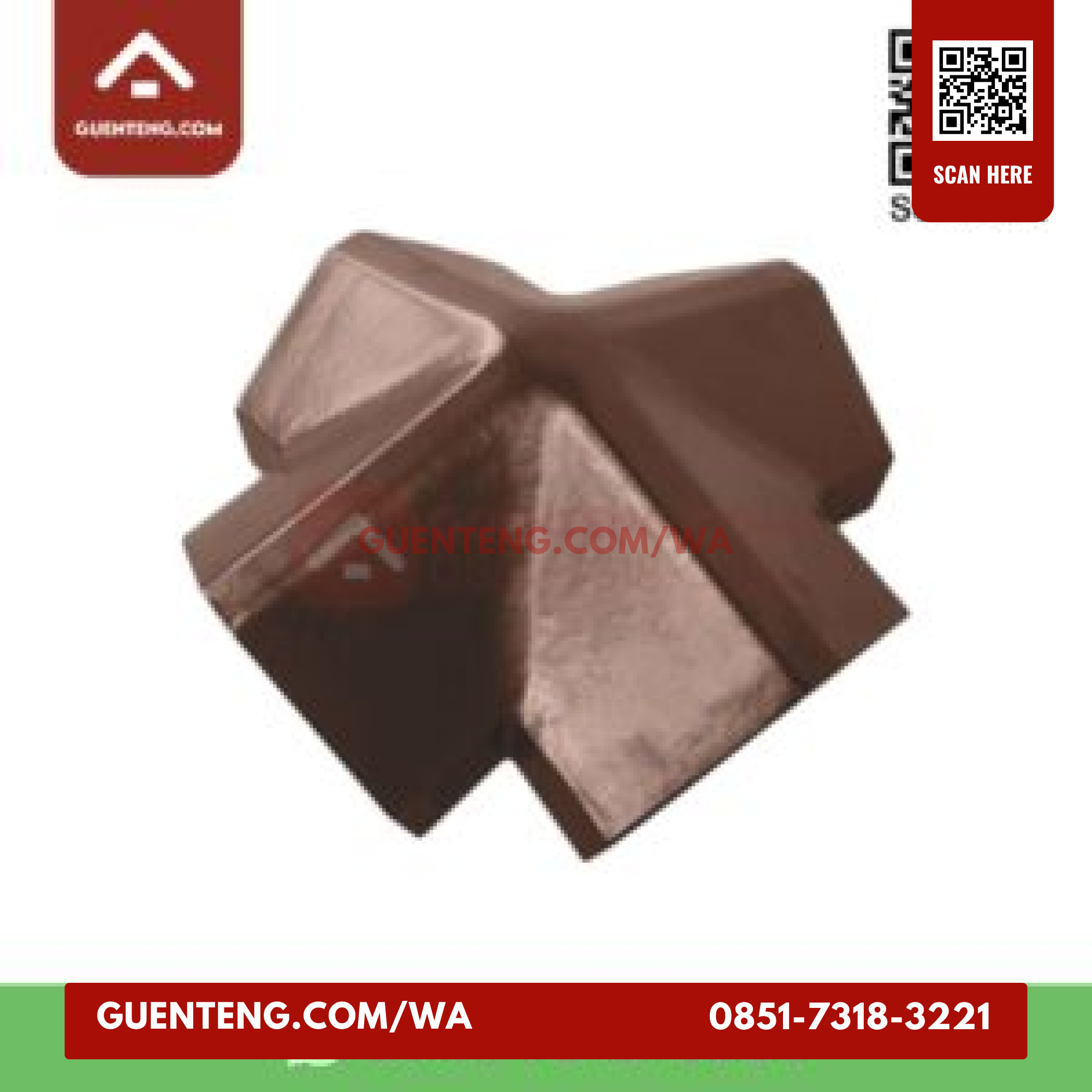 Nok 4 Arah Penangkal Petir Natural Full Flat Kff 1 Nok 4 Arah Penangkal Petir Medi Brown Full Flat Kf