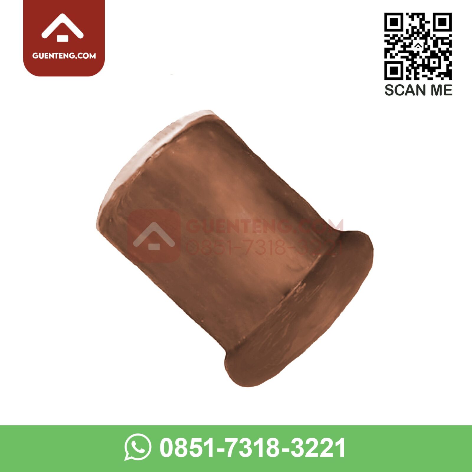 Nok Aksesoris Genteng Keramik KIA S2 (Ridge) Warna Unglazed – Non Glazur nok aksesoris genteng keramik kia s2 ridge warna unglazed non glazur
