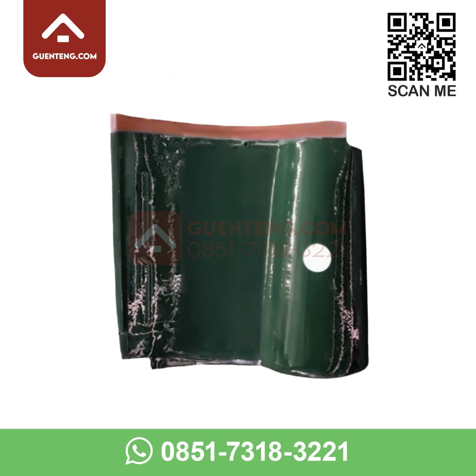 Pemanas Air Aksesoris Genteng Keramik Kia S1Pa Water Heater Warna Royal Green Hijau Ijo