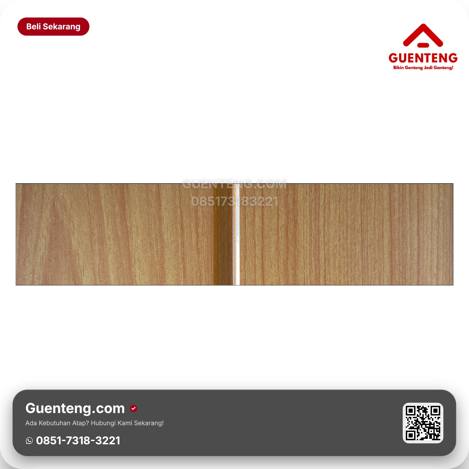 Atap Plafon PVC Hyperfon Doff HK 003 NP Harvest Pine Nat 8mm x 20cm