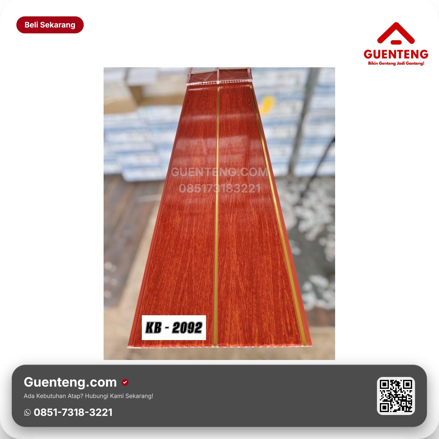 Jual Plafon PVC Golden (KB) KB-2092 Murah Berkualitas Jabodetabek