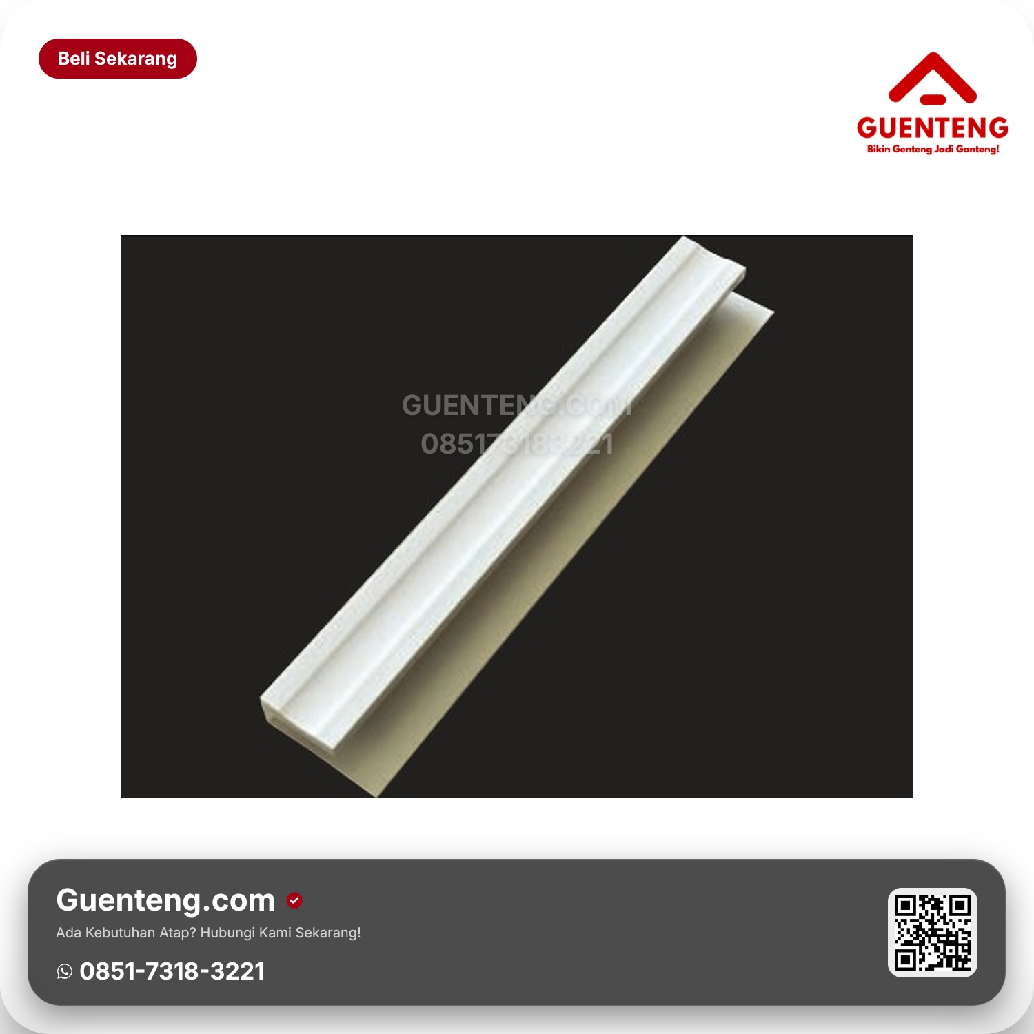 Atap List Plafon PVC Superfon LJ 001 B J Besar natural