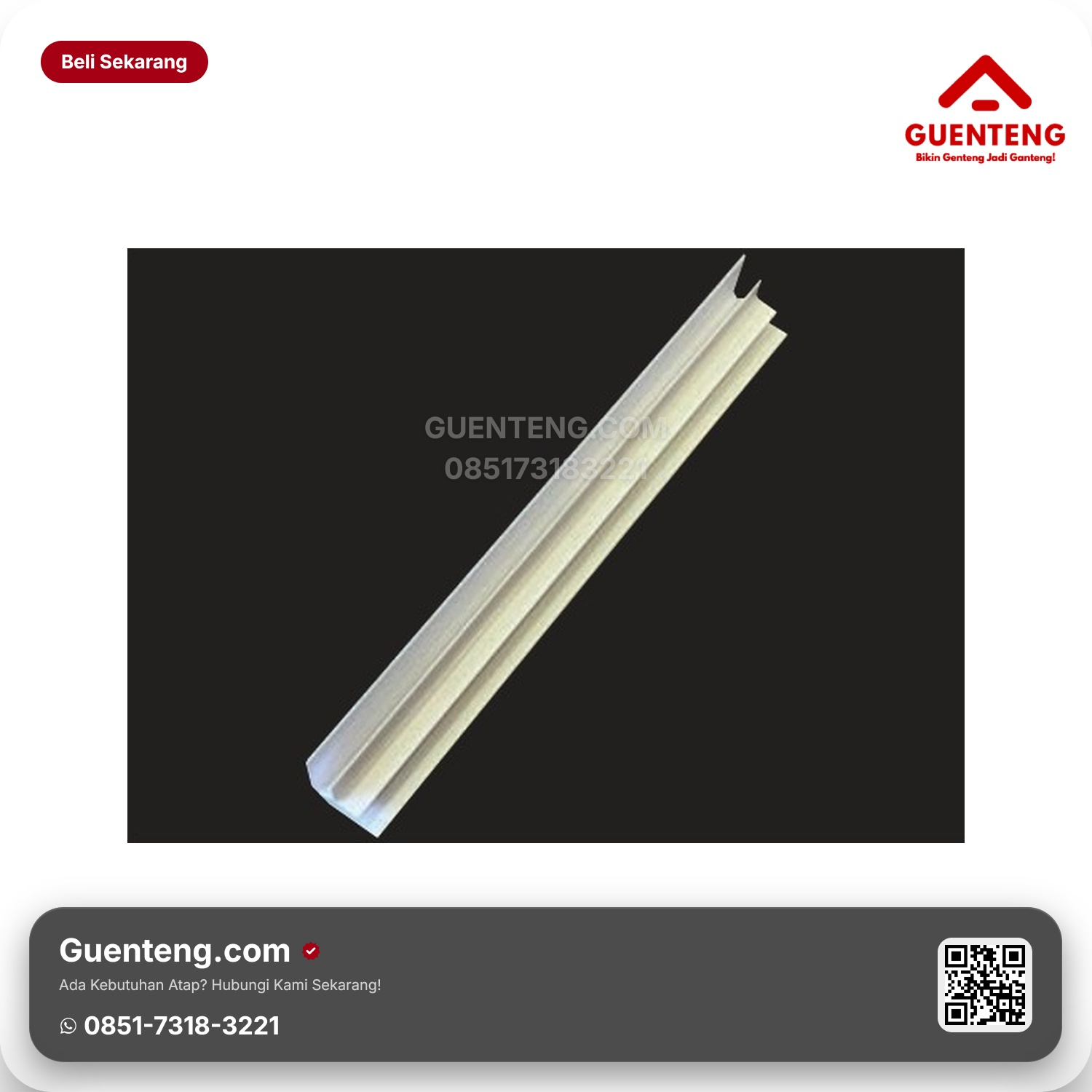 Atap List Plafon PVC Superfon LS 001 D Sudut Dalam natural