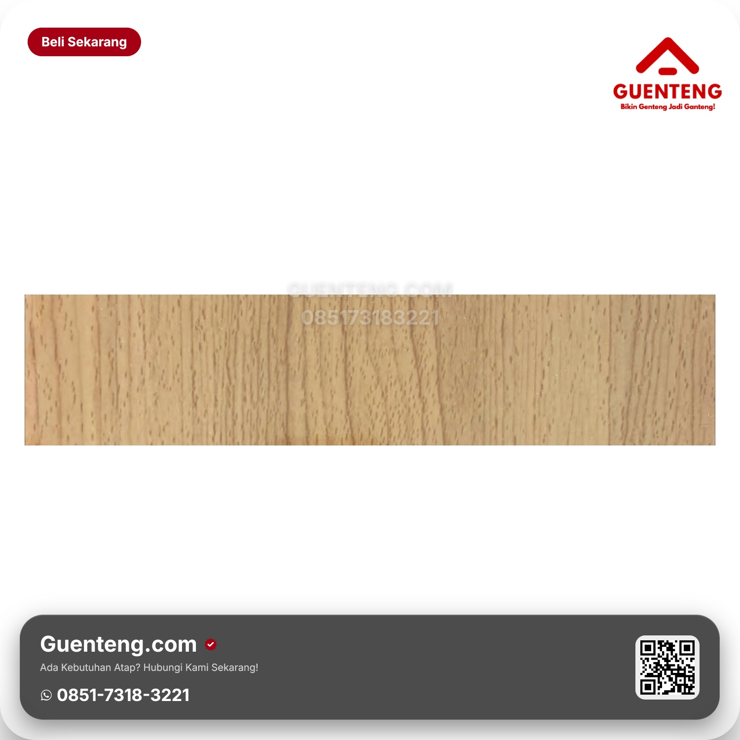 Atap Plafon PVC Superfon Glossy SK 003 River Oak 8mm x 20cm
